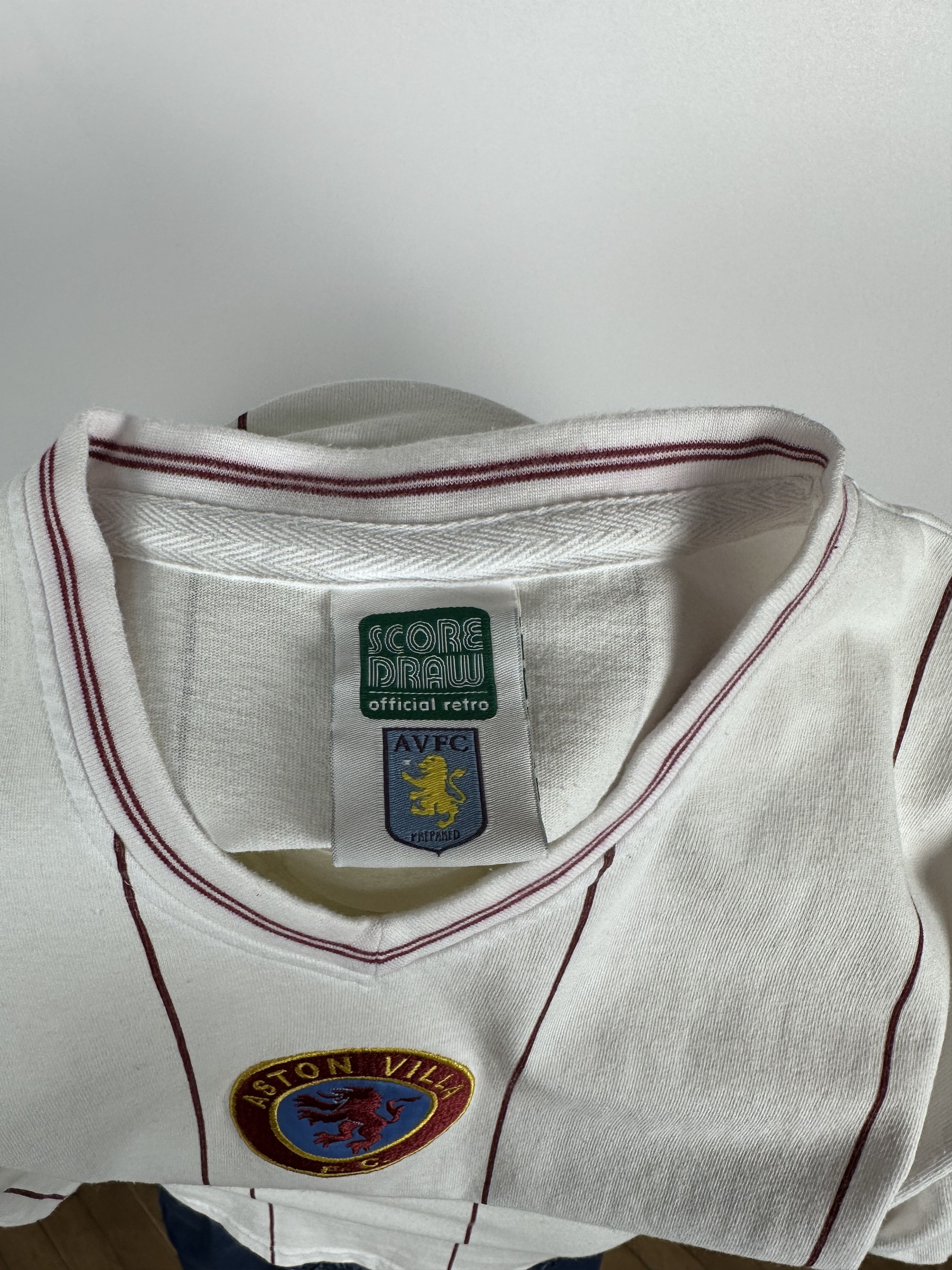 Vintage ASTON VILLA 1982 FOOTBALL SHIRT SOCCER JERSEY SCORE DRAW Size US M / EU 48-50 / 2 - 7 Thumbnail