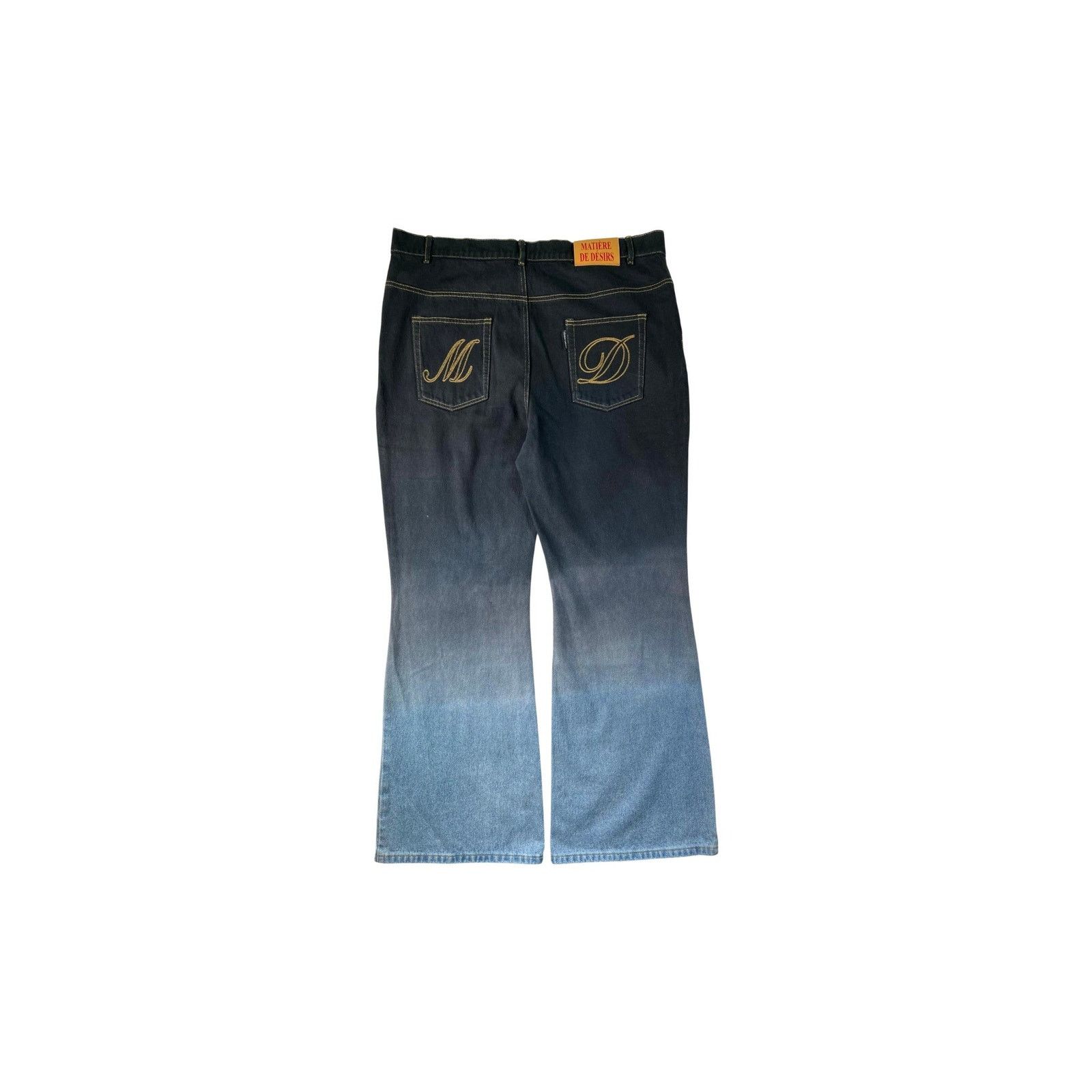 & Other Stories Matiere De Desires Black & Blue Ombre Jeans Size US 38 / EU 54 - 2 Thumbnail