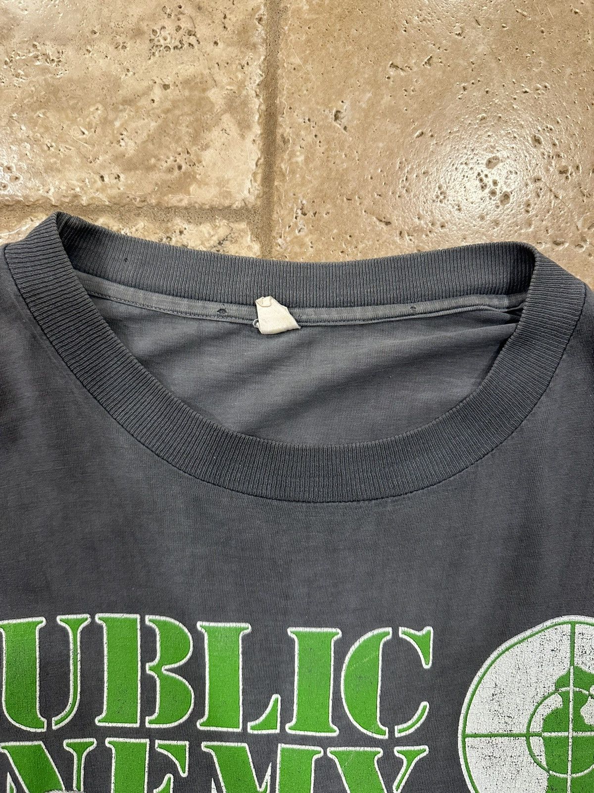 Public Enemy Vintage Public Enemy Apocalypse 1992 Grey Faded Tee Size US XL / EU 56 / 4 - 9 Thumbnail