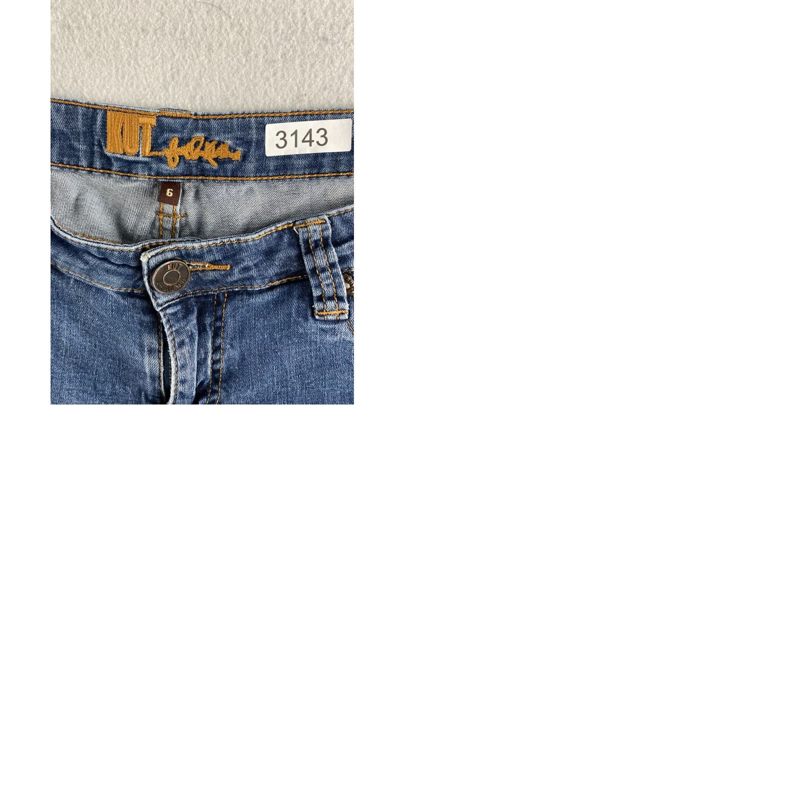 Vintage KUT from the Kloth Jeans Womens 6 Blue Capri Distressed Stretch Denim 5-Pocket Pockets Capris Size 28" / US 6 / IT 42 - 11 Thumbnail