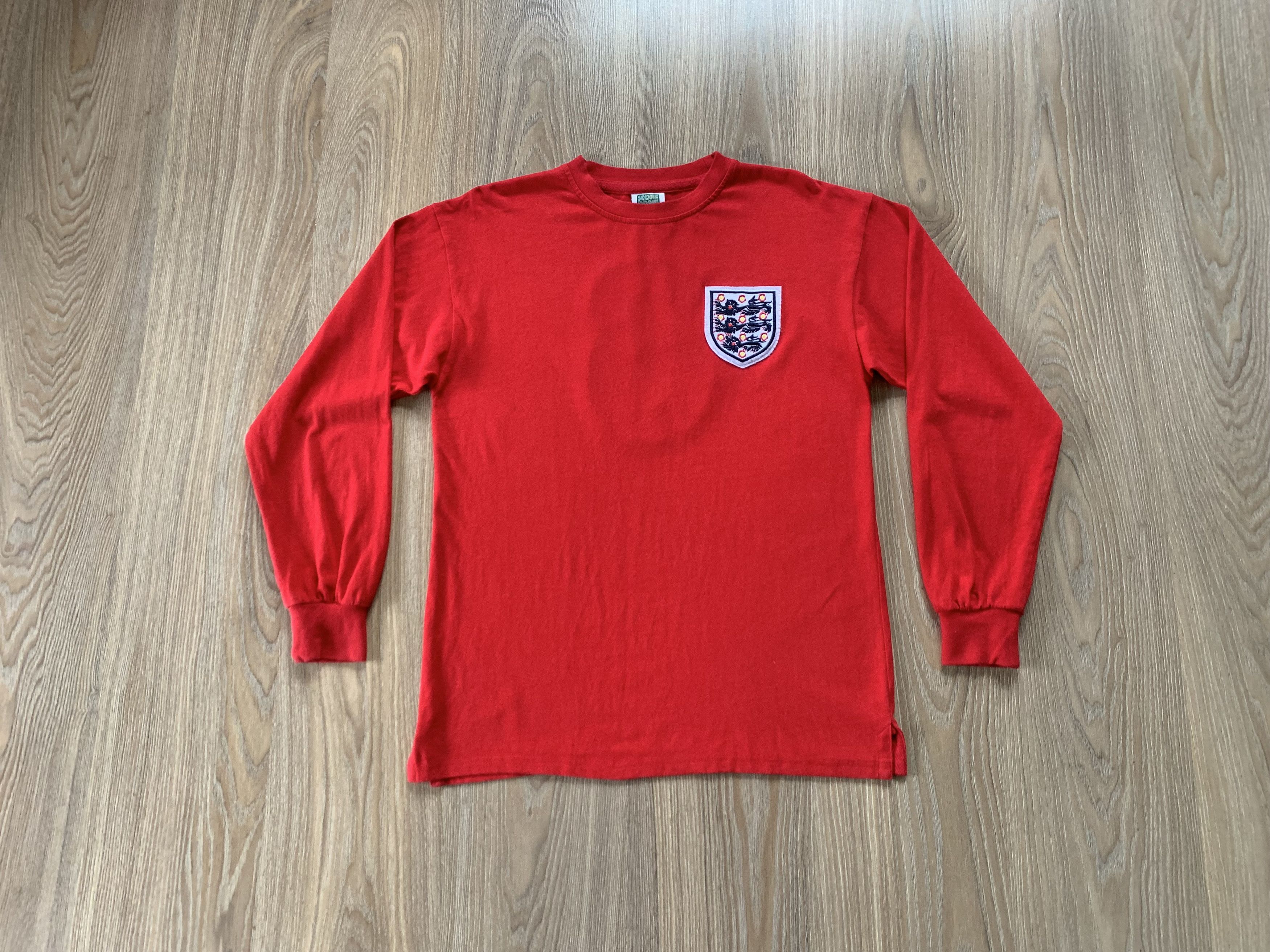 Vintage Score Draw Cotton England 6 Long Sleeve T-Shirt Size US M / EU 48-50 / 2 - 9 Thumbnail