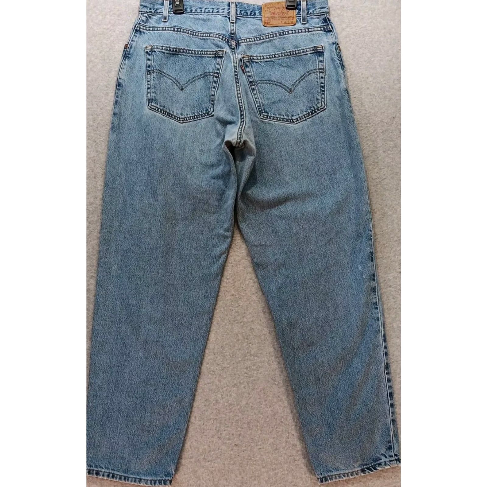 Levi's VINTAGE Levi's 560 Jeans 36X32 Blue Denim Relaxed Tapered Men's 5-Pocket USA Mens 90s American Distressed Size US 36 / EU 52 - 5 Thumbnail