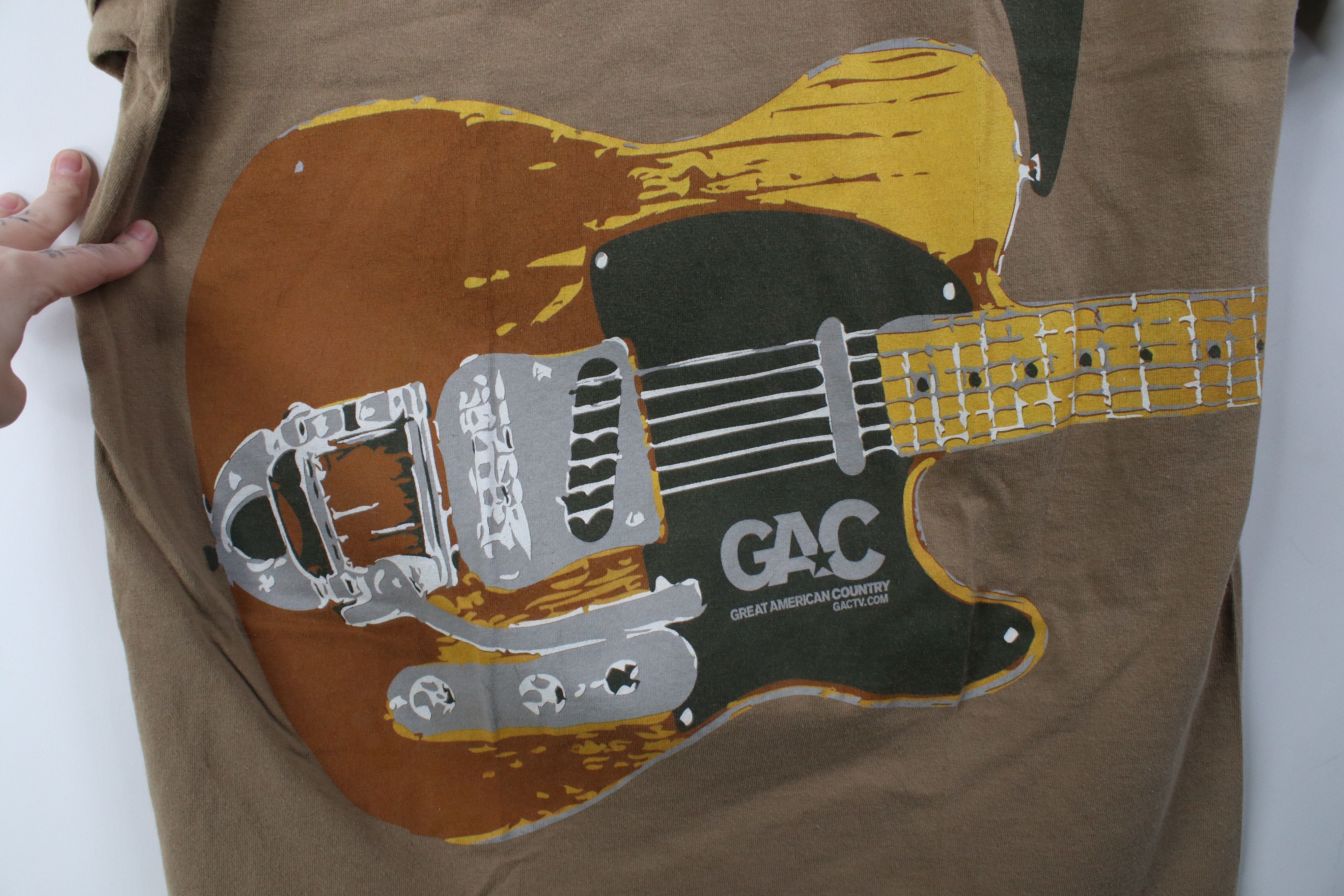 Vintage Vintage Jumbo Print Great American Country Guitar T-Shirt Size US L / EU 52-54 / 3 - 5 Thumbnail