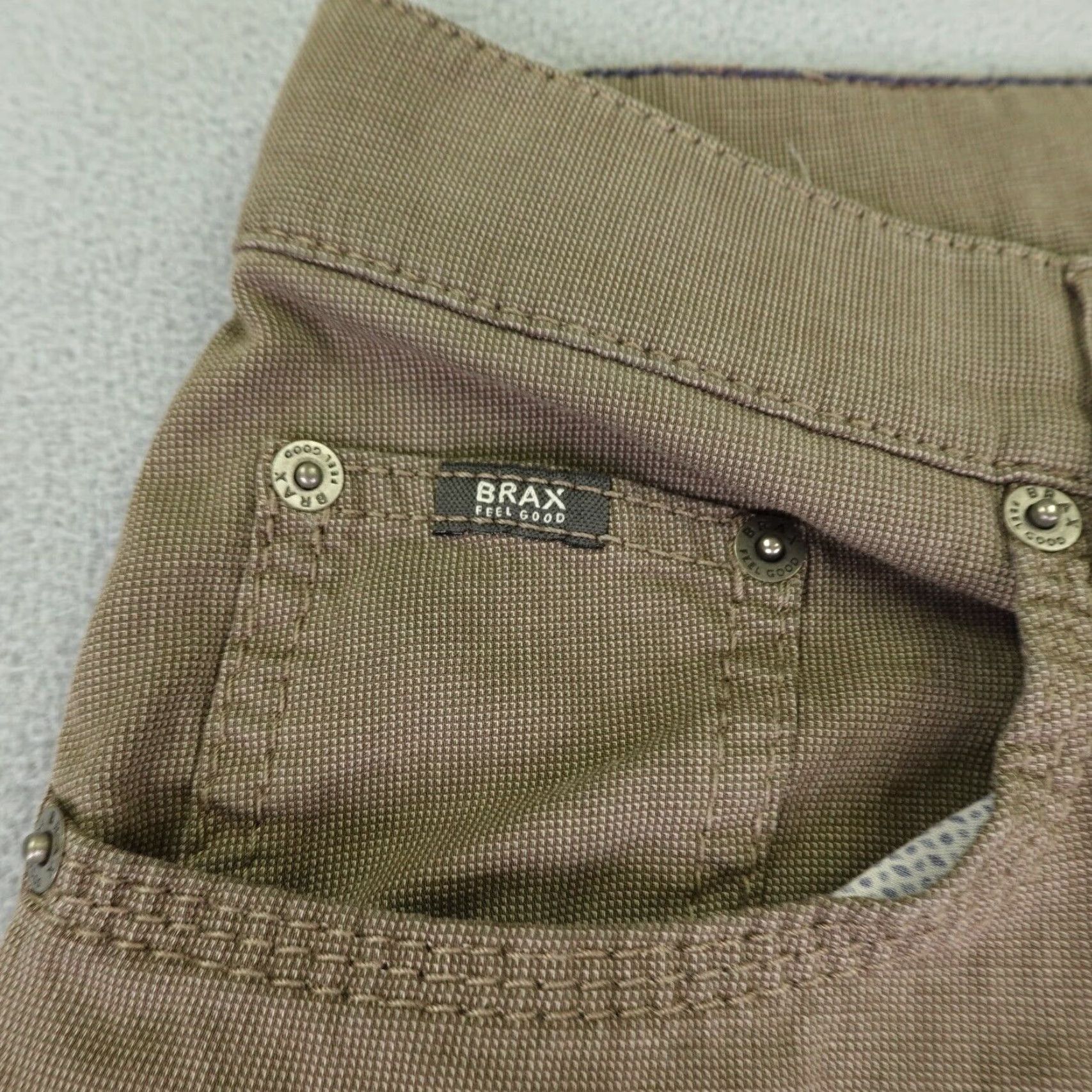 BRAX BRAX Pants Regular Mens 32x30 Brown Chino Straight Leg Stretch Easy Care Pockets Cotton Blend Brand BRAX Pants Mens 32 Brown Chino Straight Jeans Size US 30 / EU 46 - 4 Thumbnail