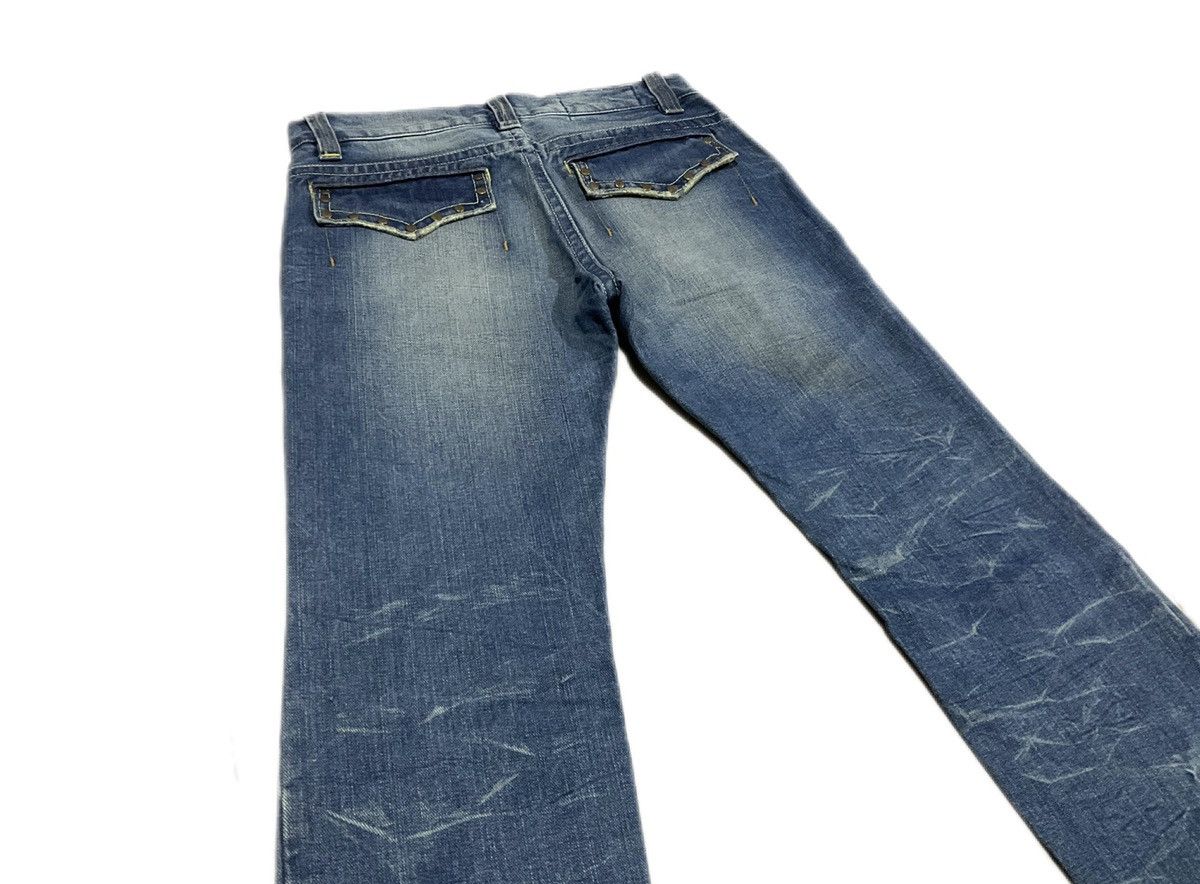 Hysteric Glamour × If Six Was Nine × Japanese Brand 🔥Sick Y2K Rock Wood Rivet Flared Denim LGB Size US 30 / EU 46 - 7 Thumbnail