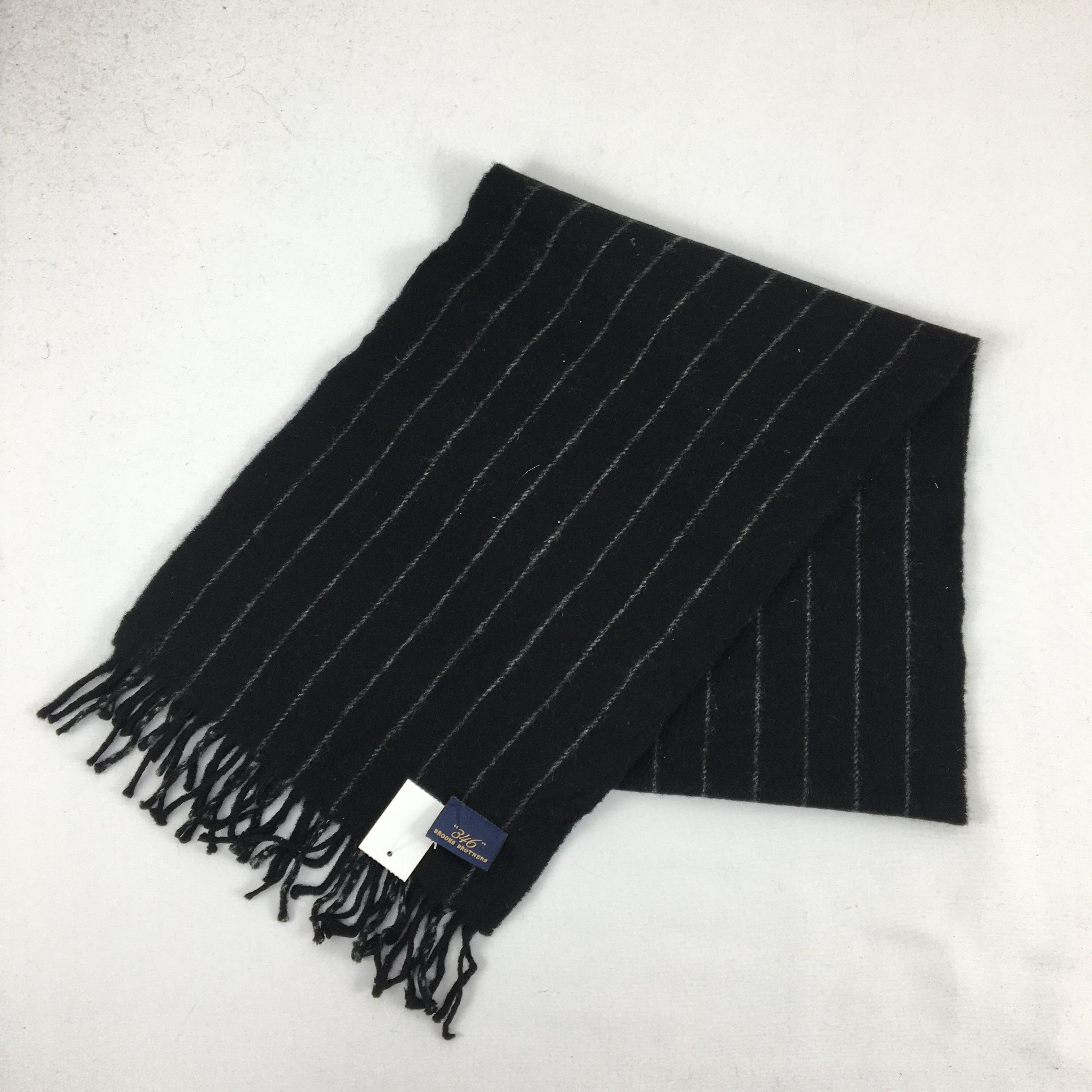 Brooks Brothers Vintage Brooks Brothers Scarf Muffler Wool Cashmere Scarves Size ONE SIZE - 3 Thumbnail