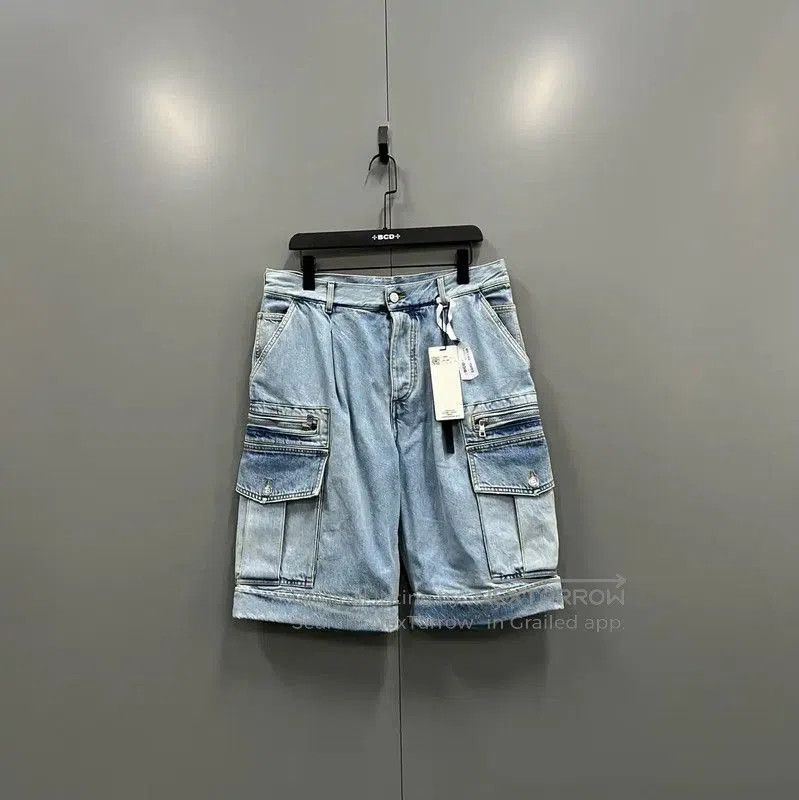 Balmain Balmain Summer Blue Cotton Men’s Shorts . Size US 30 / EU 46 - 1 Thumbnail