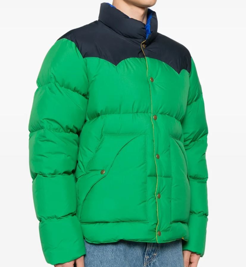Polo Ralph Lauren Polo Ralph Lauren Color Block Western Down Puffer Jacket Size US XL / EU 56 / 4 - 6 Thumbnail