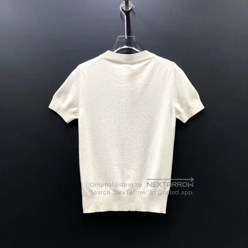 Hermes Hermes 100% cashmere short-sleeve T-shirt Size XS / US 0-2 / IT 36-38 - 2 Thumbnail
