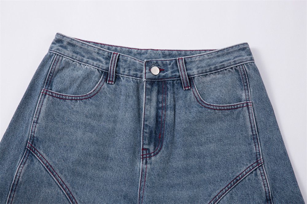 Jean Men's vintage patchwork distressed washed scimitar jeans Size US 32 / EU 48 - 3 Thumbnail