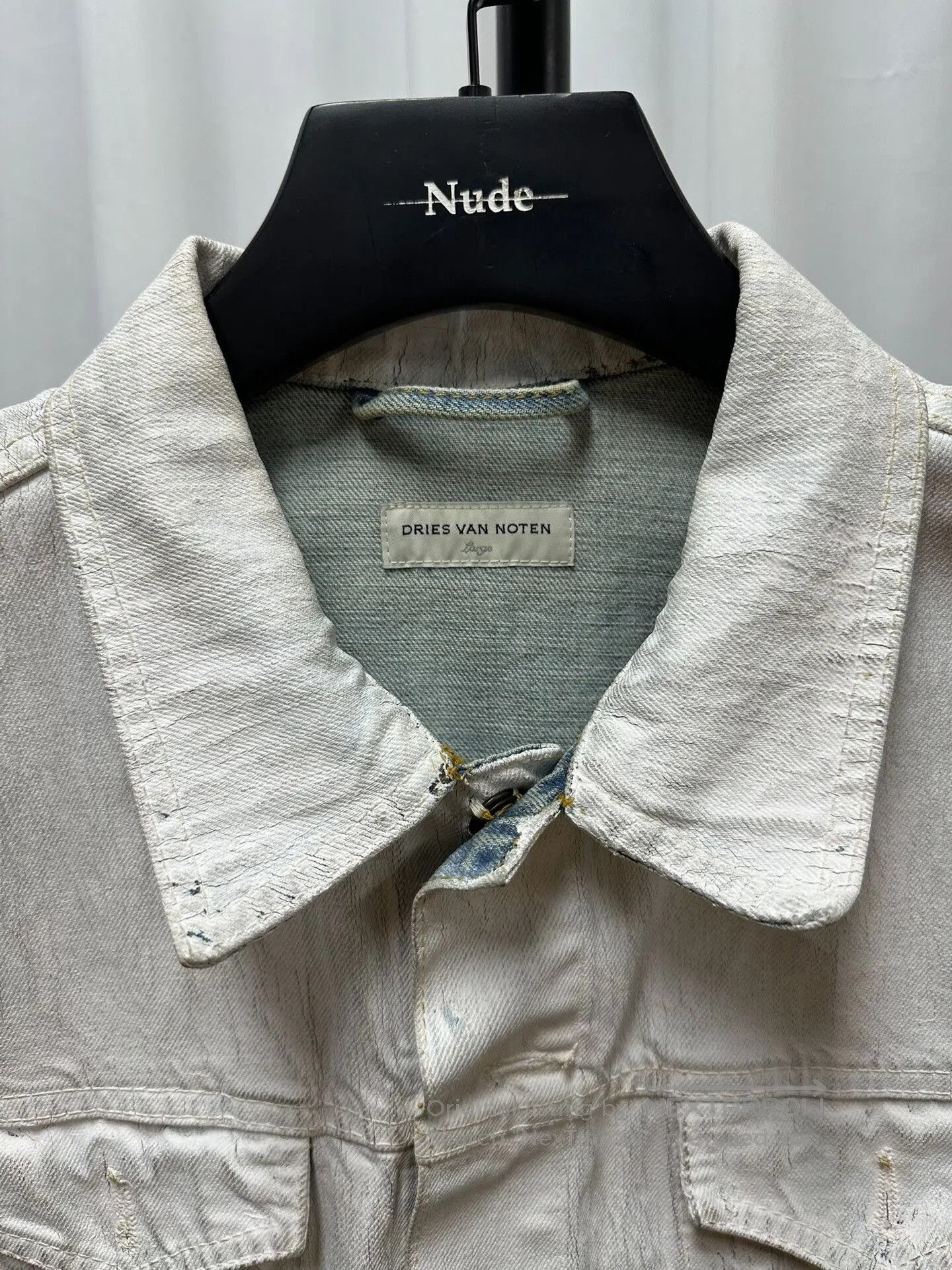 Dries Van Noten Dries Van Noten Waxed Denim Jacket. Size US L / EU 52-54 / 3 - 4 Thumbnail
