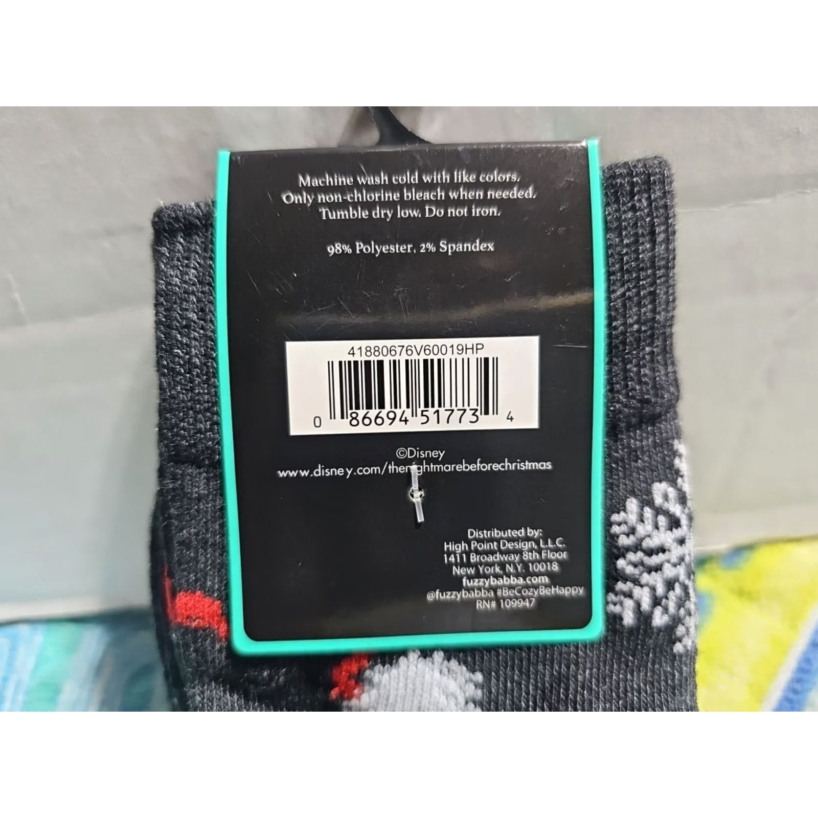 Disney Disney JACK SKELLINGTON Nightmare Before Christmas X-MAS Crew Socks 2 Pairs Unisex Adults Crew Socks Multicolor 6.5-12 10-13 Polyester Spandex N/A Size ONE SIZE - 4 Thumbnail