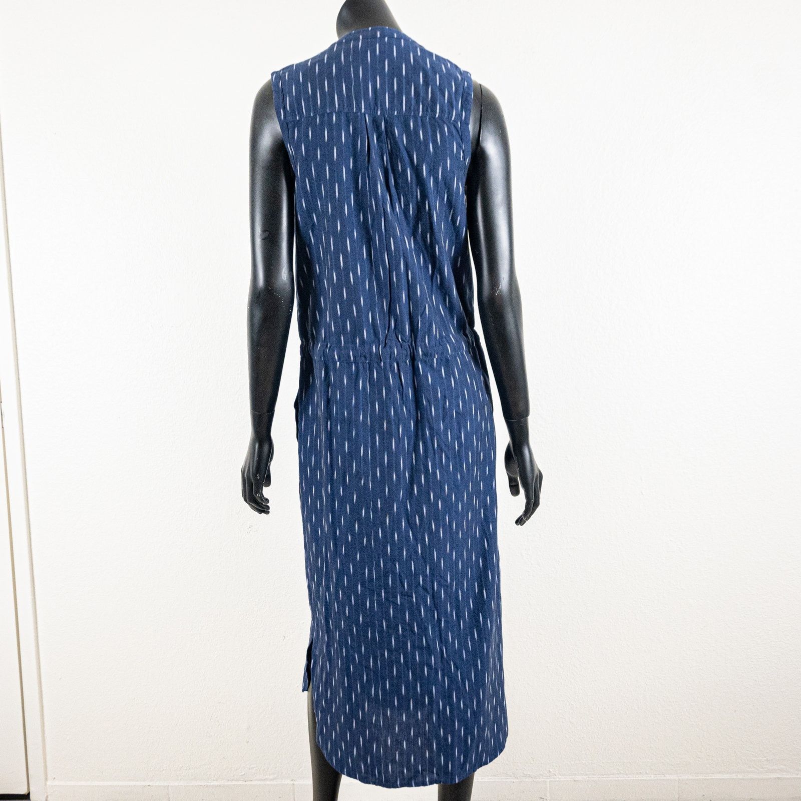 Faherty Faherty $198 Women's Saylor Dress in Midnight Ikat blue Size XS / US 0-2 / IT 36-38 - 5 Thumbnail