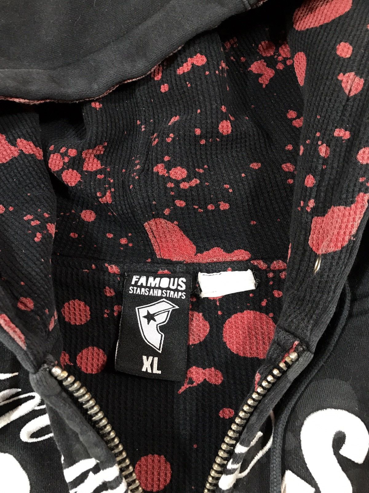 Famous Stars And Straps × Rap Tees × Vintage Vintage Rare Famous Stars & Straps Zip Hoodie Size US XL / EU 56 / 4 - 7 Thumbnail