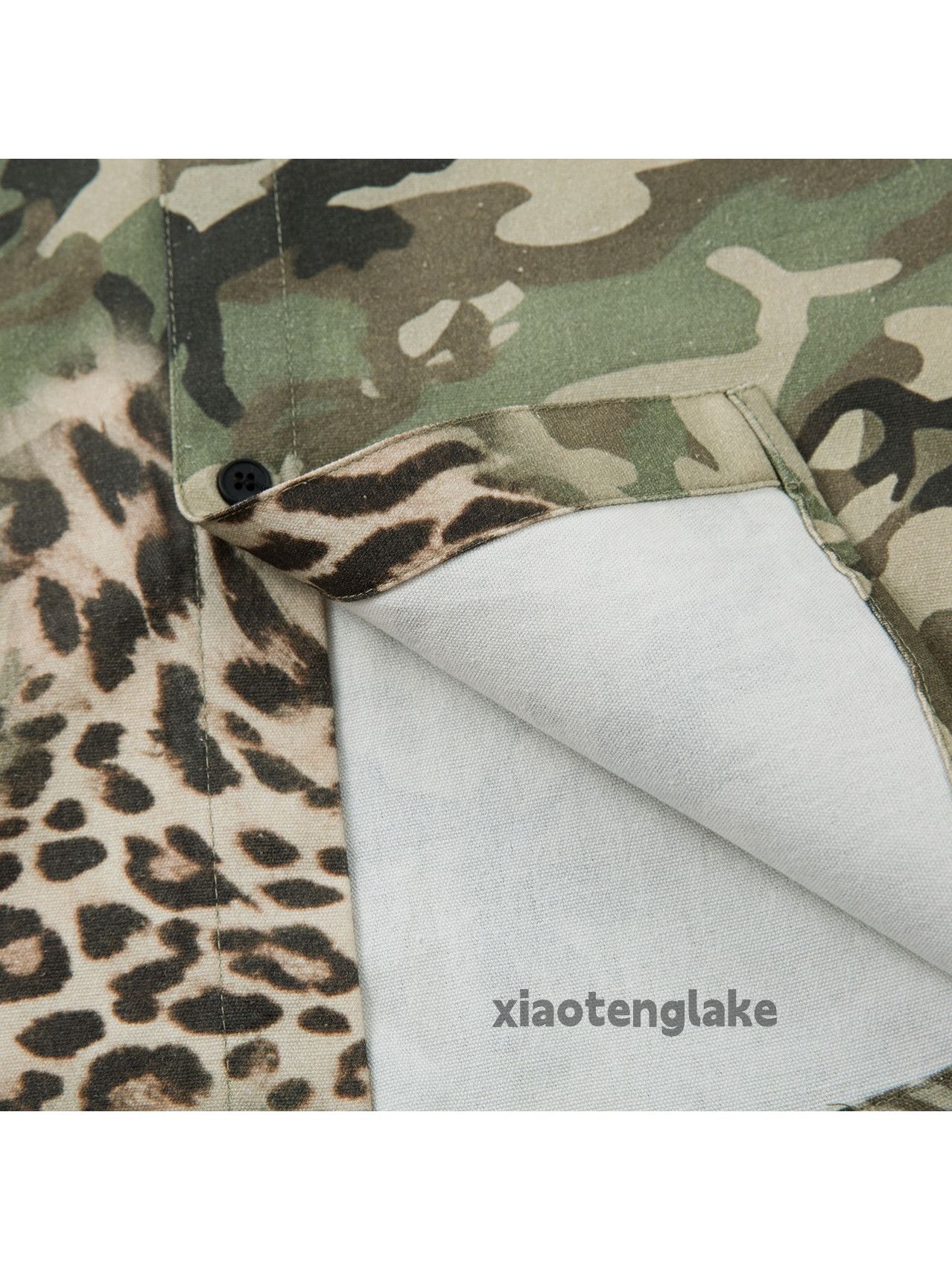 Vintage xz utility military outdoor hiphop camo leopard shirt Size US M / EU 48-50 / 2 - 5 Thumbnail