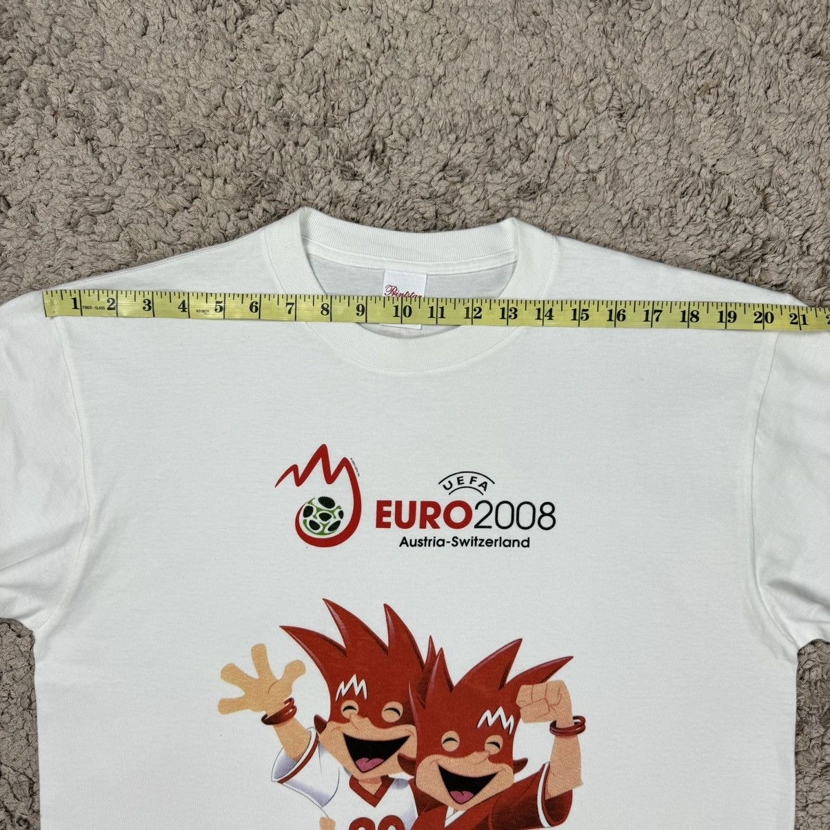 Vintage Vintage Uefa Euro 2008 Promo T-shirt Size US L / EU 52-54 / 3 - 14 Thumbnail