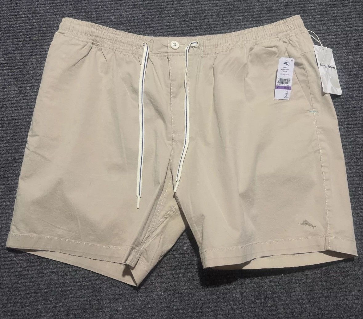 Tommy Bahama New Tommy Bahama Shorts Mens 2XL Khaki Oceanside Poplin 8” Size US 40 / EU 56 - 4 Thumbnail