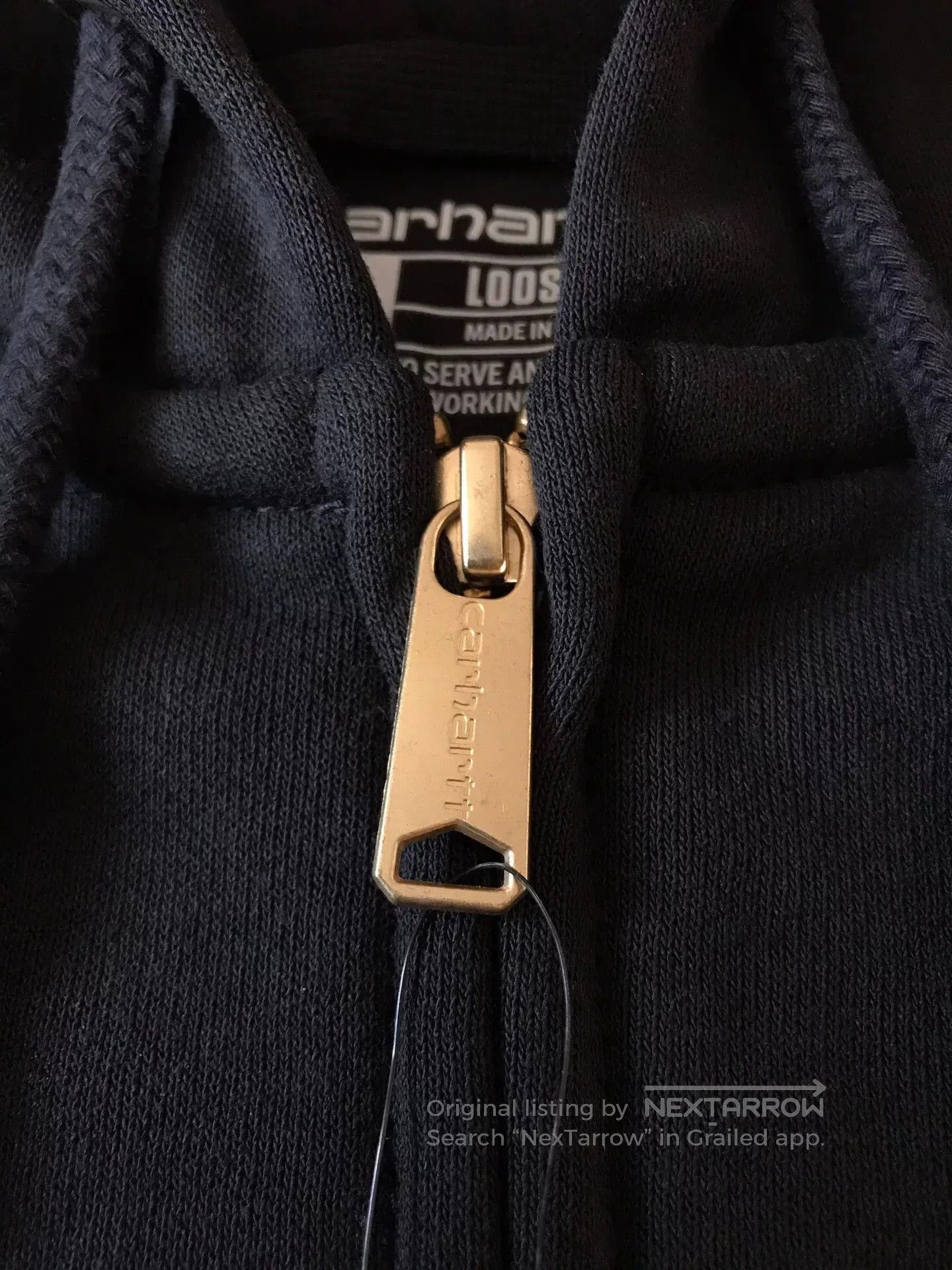 Carhartt Carhartt K122 Black Hooded Zip Sweatshirt. Size US L / EU 52-54 / 3 - 4 Thumbnail