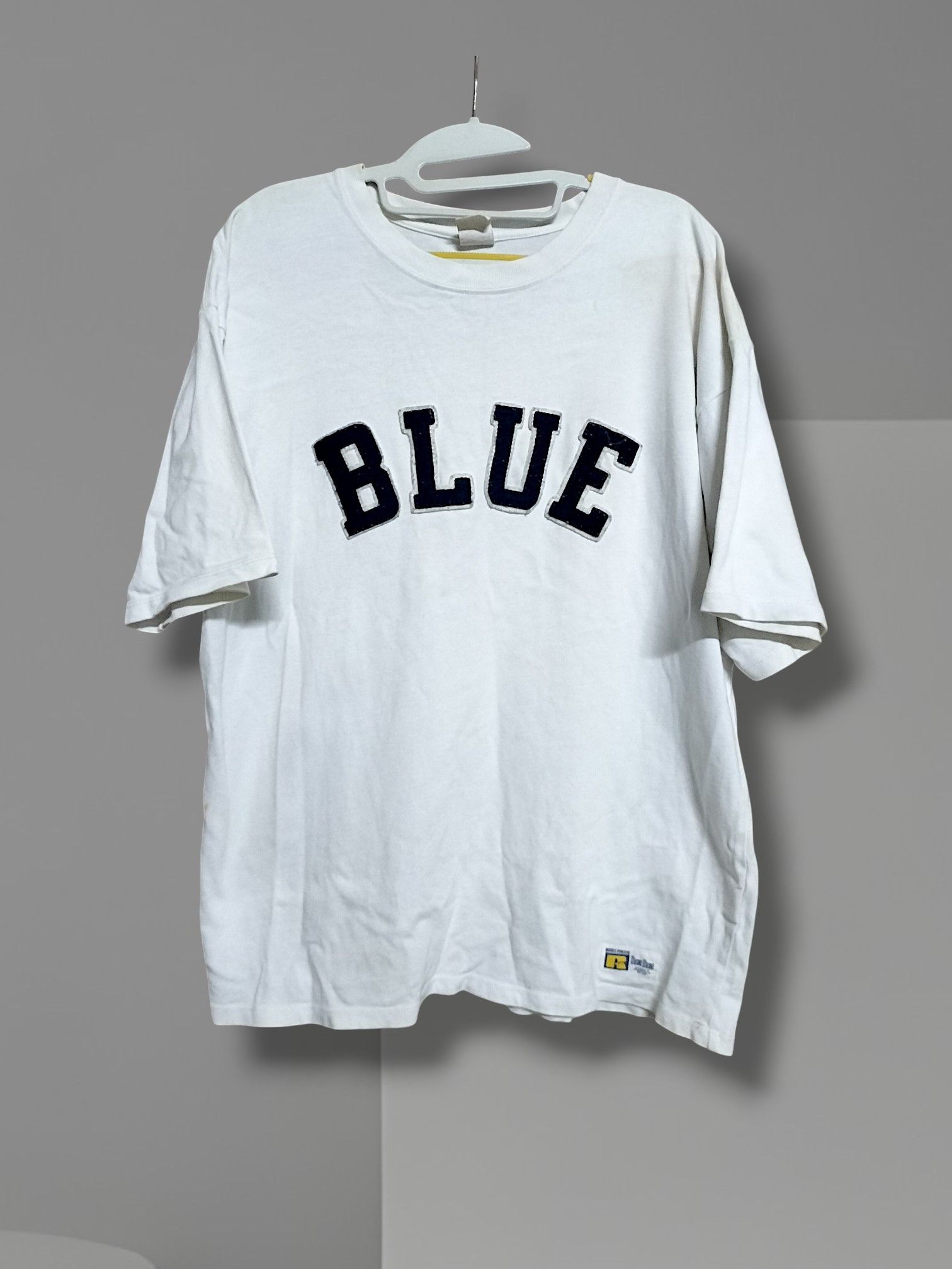 Blue Blue Japan × Fruit Of The Loom Vintage 90s Blue Blue Japan X Russell Athletes Size US L / EU 52-54 / 3 - 1 Thumbnail