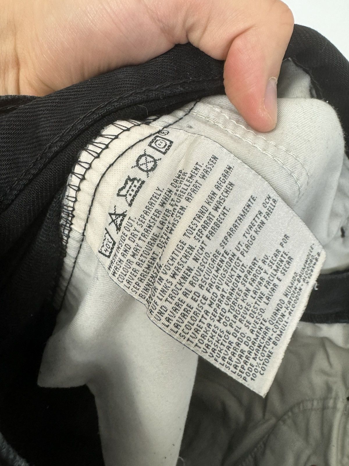 LONG SIZE Vintage 90s Levis Orange Tab 615 Denim Black