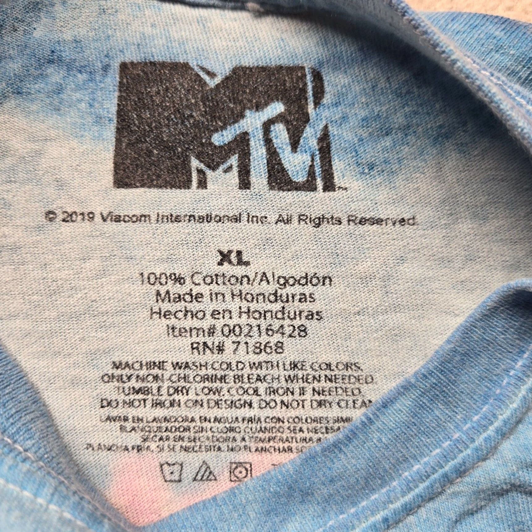 Pinko MTV Shirt Adult XL Multicolor Tie Dye Short Sleeve Men Size XL 1991 Spring Break Tee Size US XL / EU 56 / 4 - 5 Thumbnail
