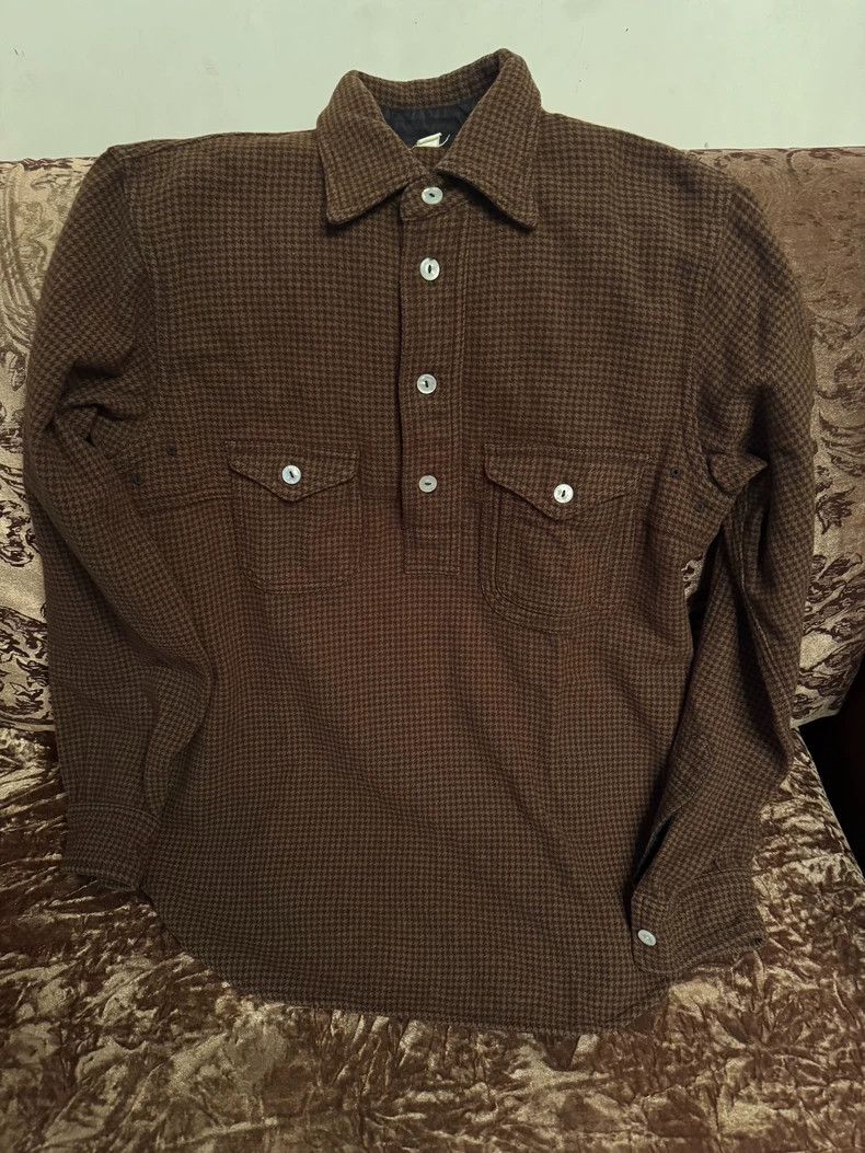 Freewheelers Heavy Brown Wool Hunting Shirt Size US M / EU 48-50 / 2 - 1 Thumbnail