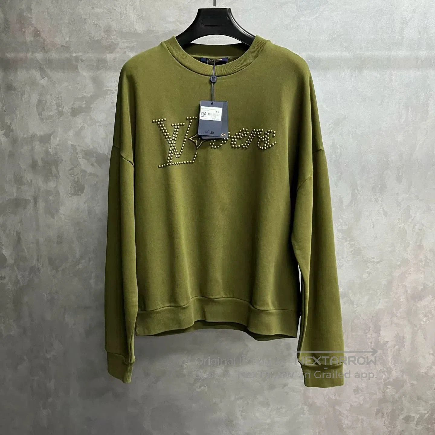 Louis Vuitton Louis Vuitton 2024 Military Green Logo Sweatshirt. Size US L / EU 52-54 / 3 - 1 Thumbnail