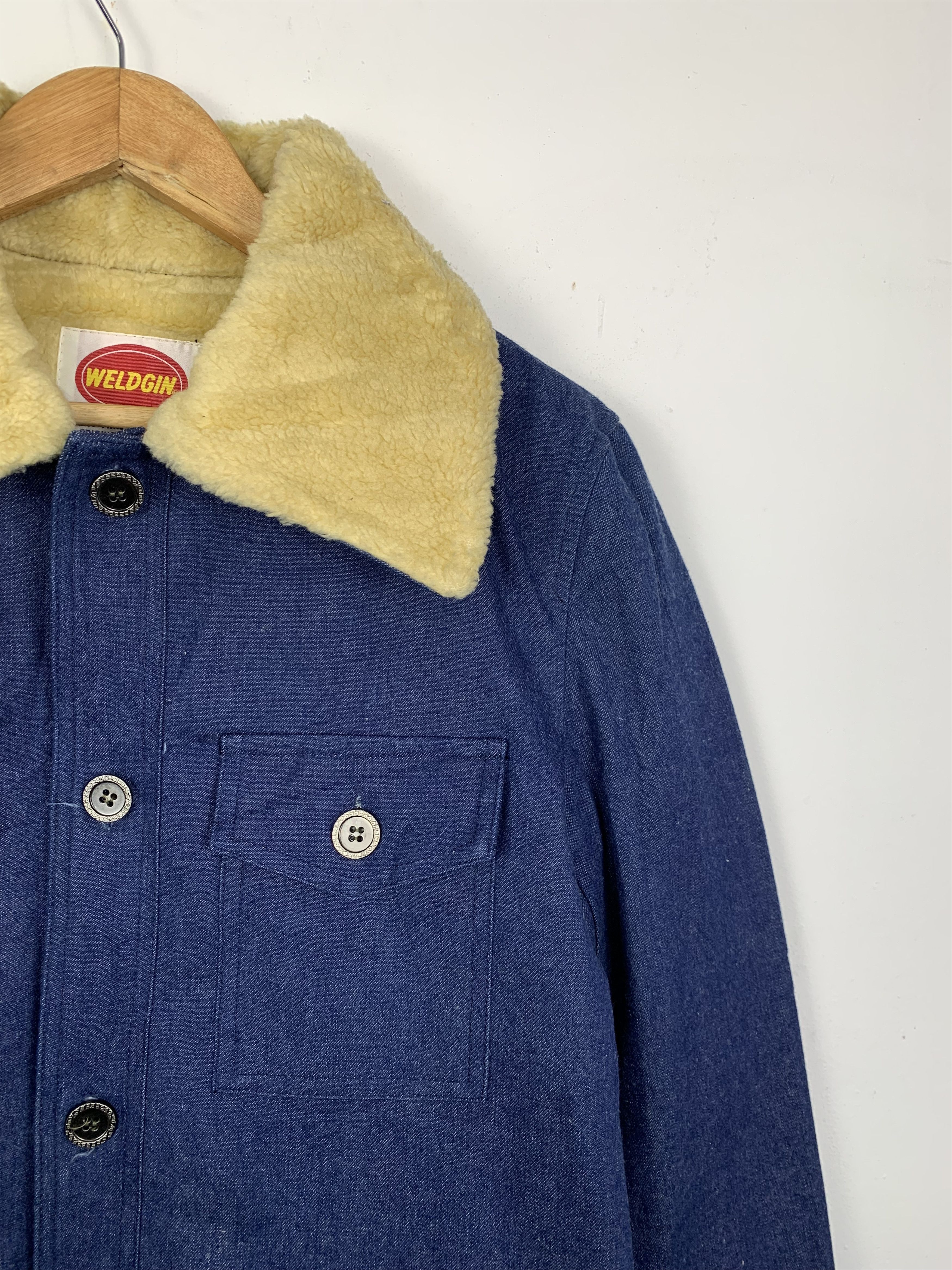 Japanese Brand Vintage 90s Japanese Brand Sherpa Denim Jacket J1364 Size US M / EU 48-50 / 2 - 5 Thumbnail