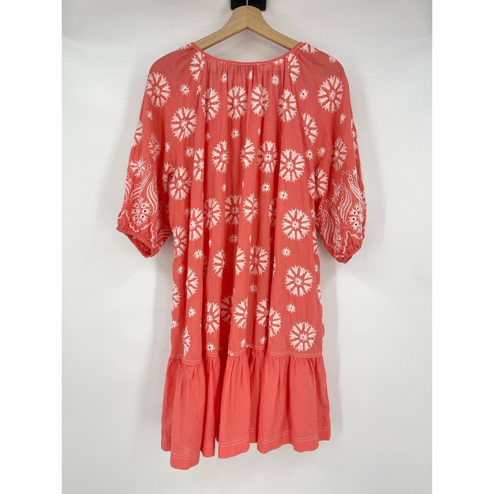 Other Devotion Twins | Coral Embroidered Cotton Dress S Size S / US 4 / IT 40 - 3 Thumbnail