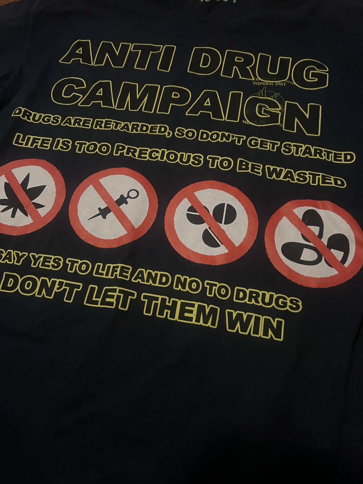 Asspizza Anti Drug Campaign tee Size US XL / EU 56 / 4 - 5 Thumbnail