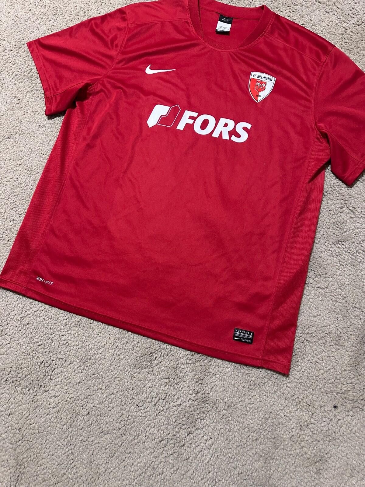 Nike Fc Bien-Bienne 2014/15 Football Shirt Soccer Jersey Sz XL Size US XL / EU 56 / 4 - 2 Thumbnail