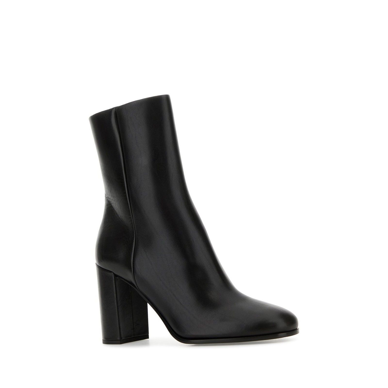 Prada PRADA Black Leather 80mm Heel Ankle Boots New And Authentic Size US 6 / IT 36 - 3 Thumbnail