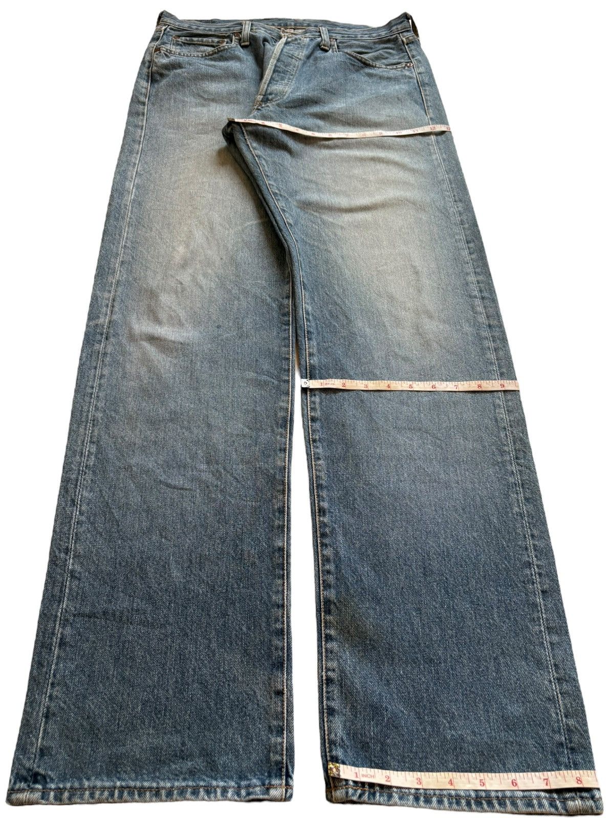 Replay Vintage Italy Replay Button Fly Mud Wash Loose Baggy Jeans Size US 33 - 13 Thumbnail