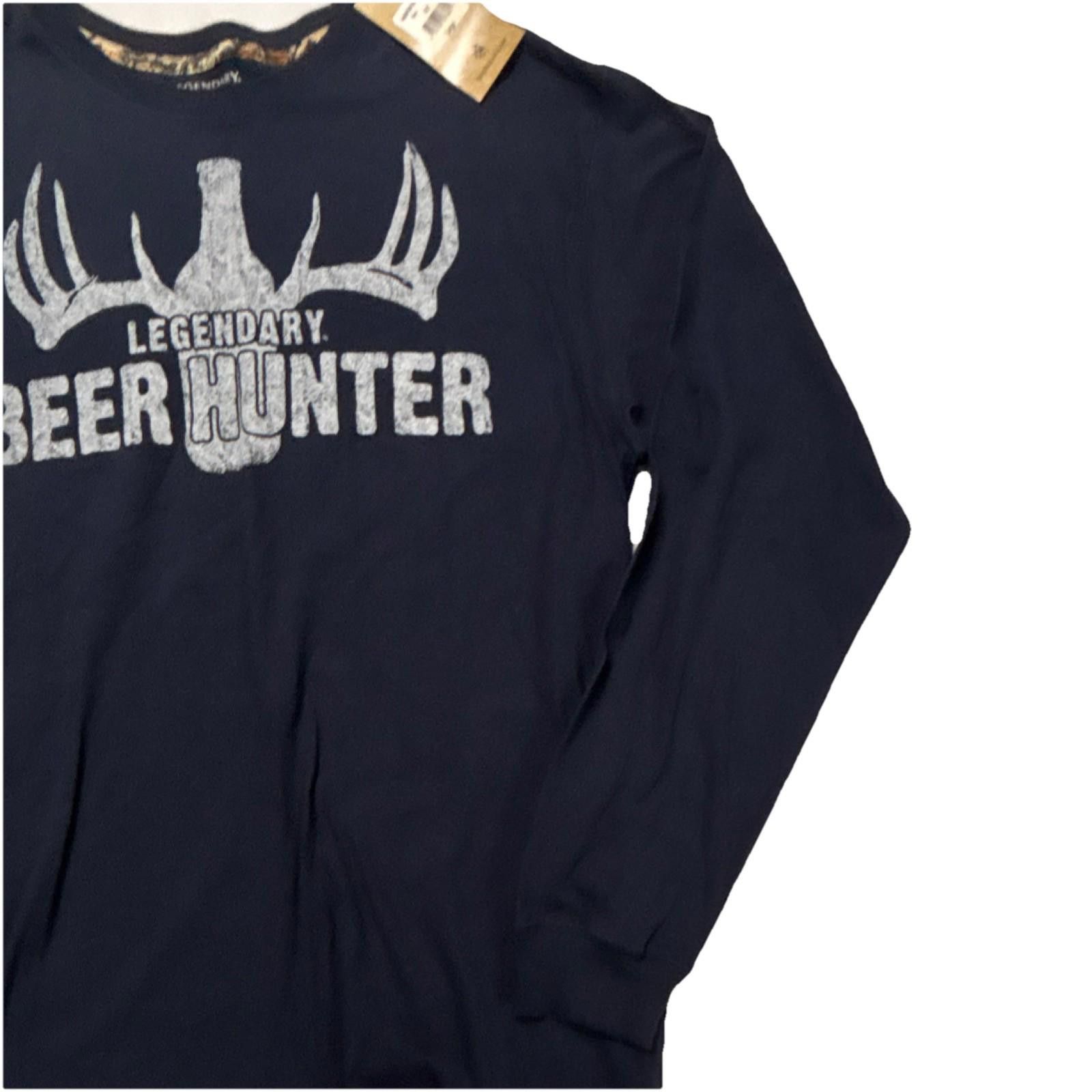 Other Legendary Whitetails Beer Hunter Navy Long Sleeve Size L Size ONE SIZE - 4 Thumbnail