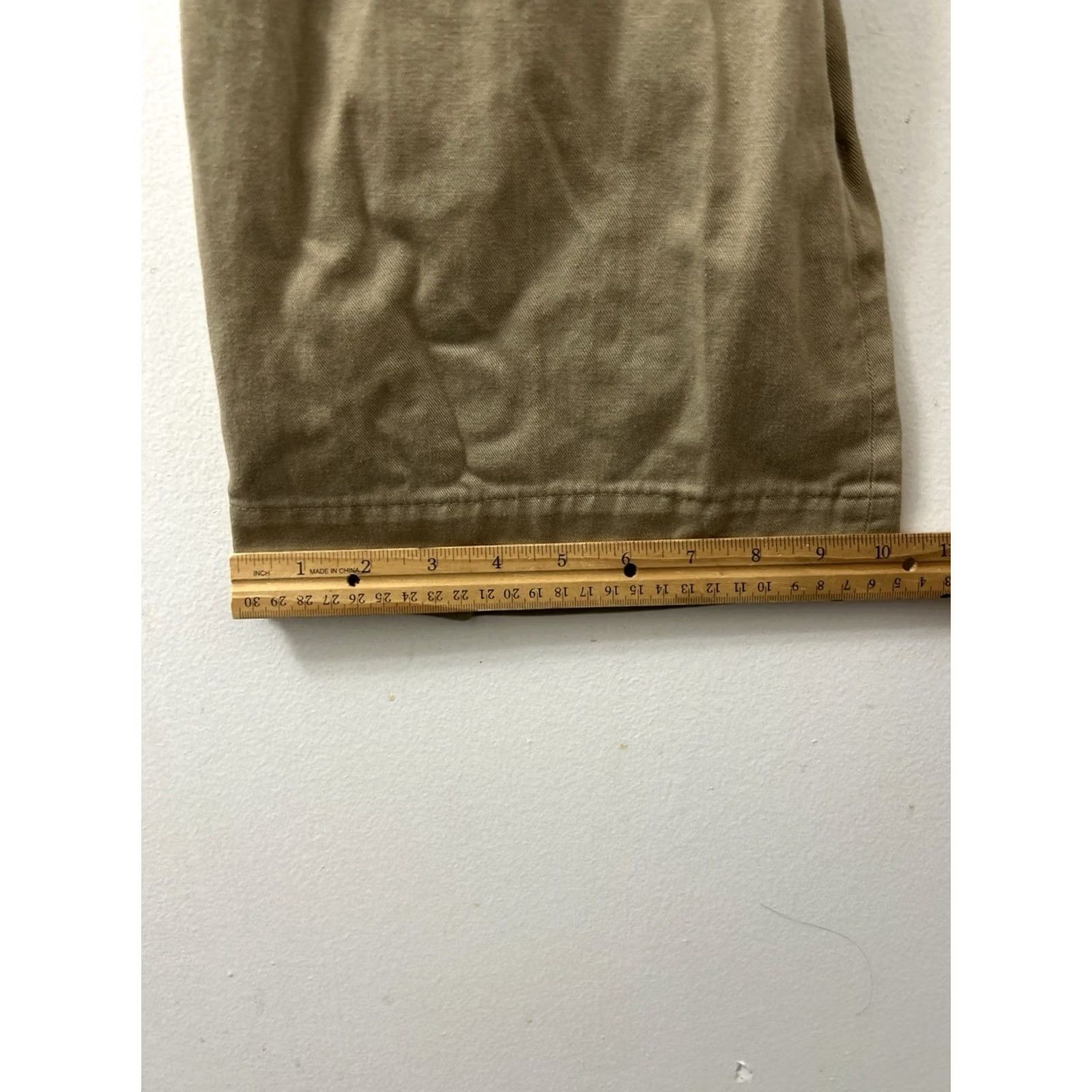 Vintage VINTAGE LL Bean Chino Pants Mens 36x31 Tan Beige Cotton Pleated Straight Leg Trousers Pants Mens Regular 36 White? Size US 36 / EU 52 - 6 Thumbnail