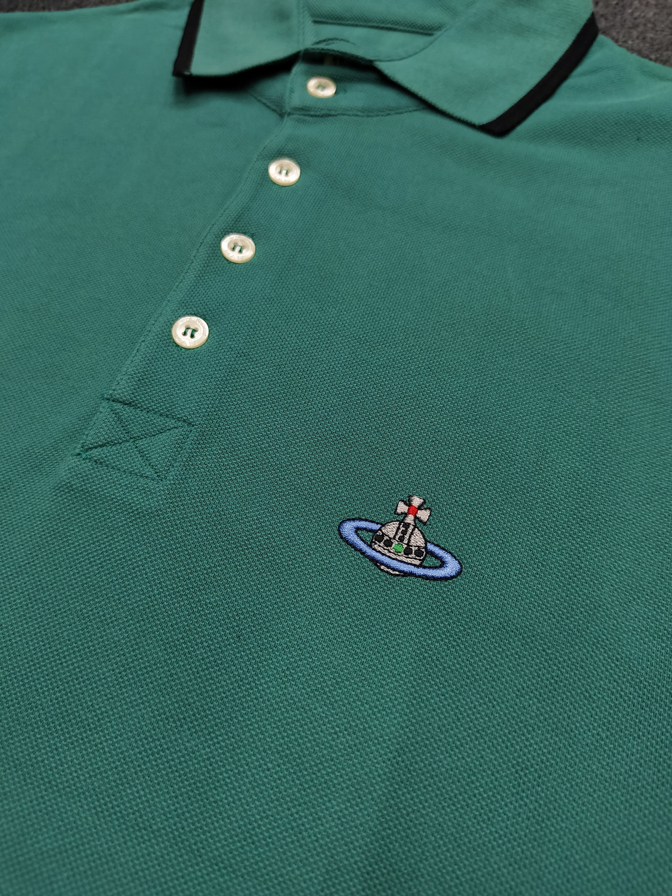 Vivienne Westwood Vivienne Westwood Man 🇬🇧 Orb Logo Embroidered Polo Shirt Size US S / EU 44-46 / 1 - 3 Thumbnail
