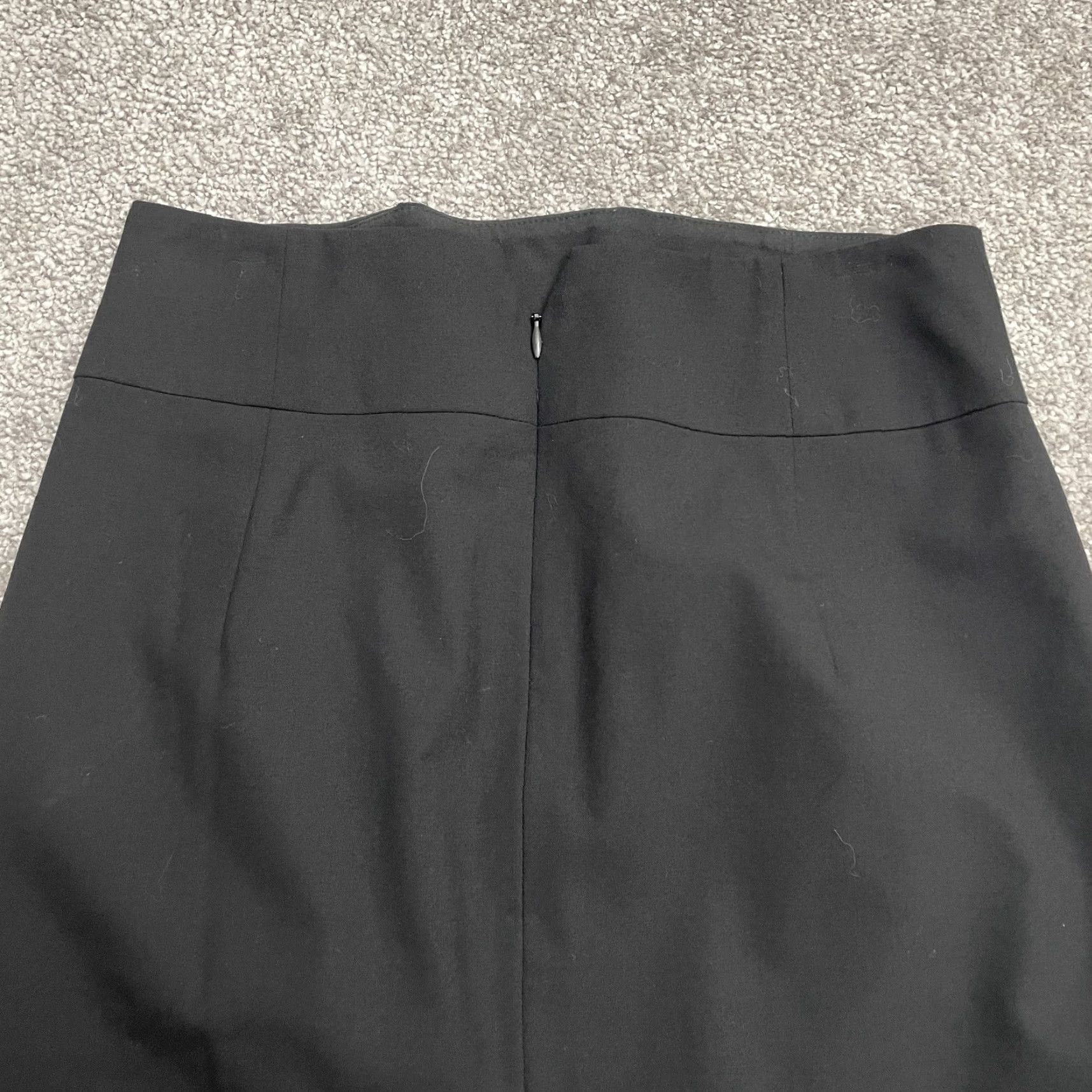 Banana Republic Banana Republic Skirt Womens 0P Knee Length Pencil Wool Black Stretch Slit X-Body Ready Size 25" / US 0 / IT 36 - 3 Thumbnail