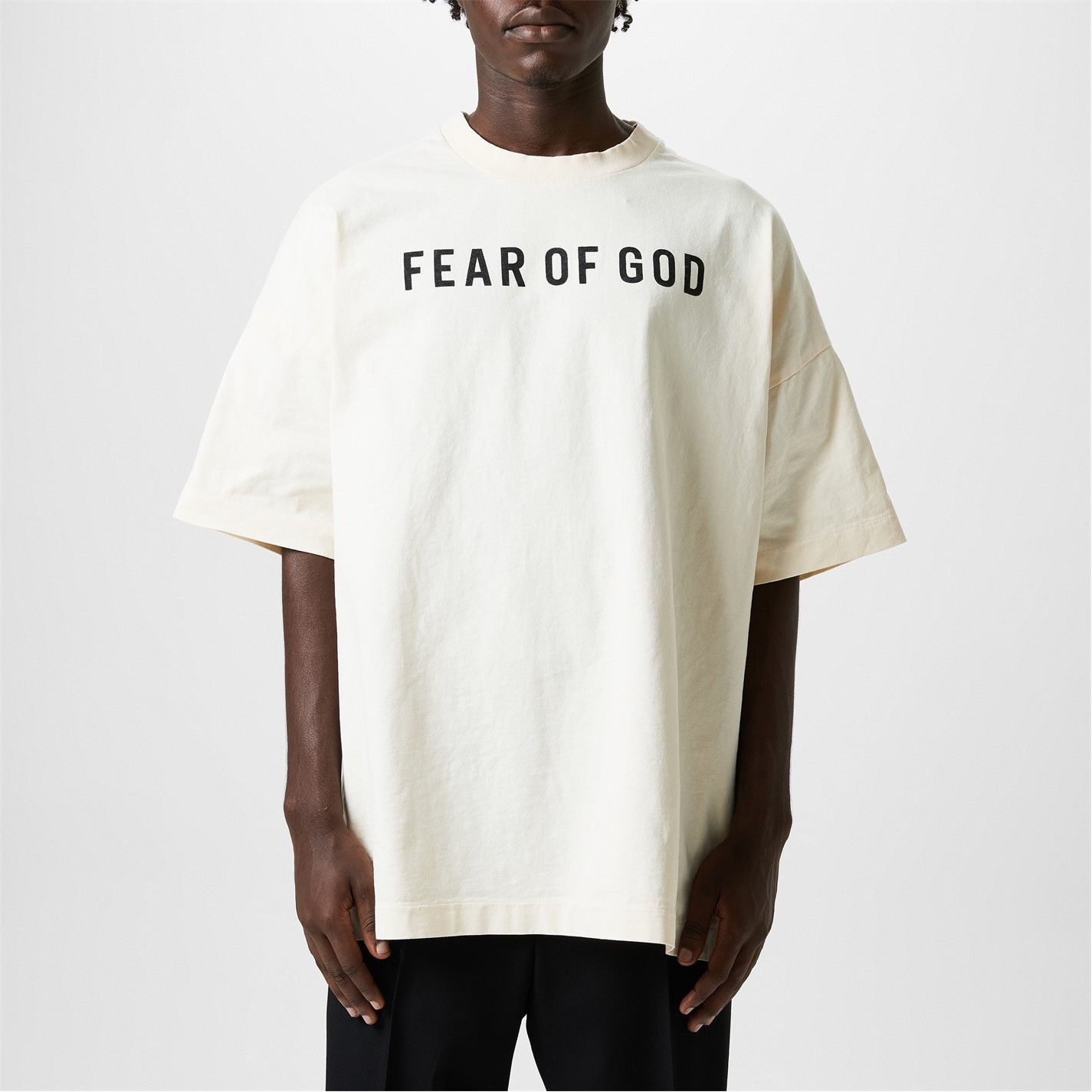 Fear of God Logo T-Shirt Size US L / EU 52-54 / 3 - 1 Thumbnail