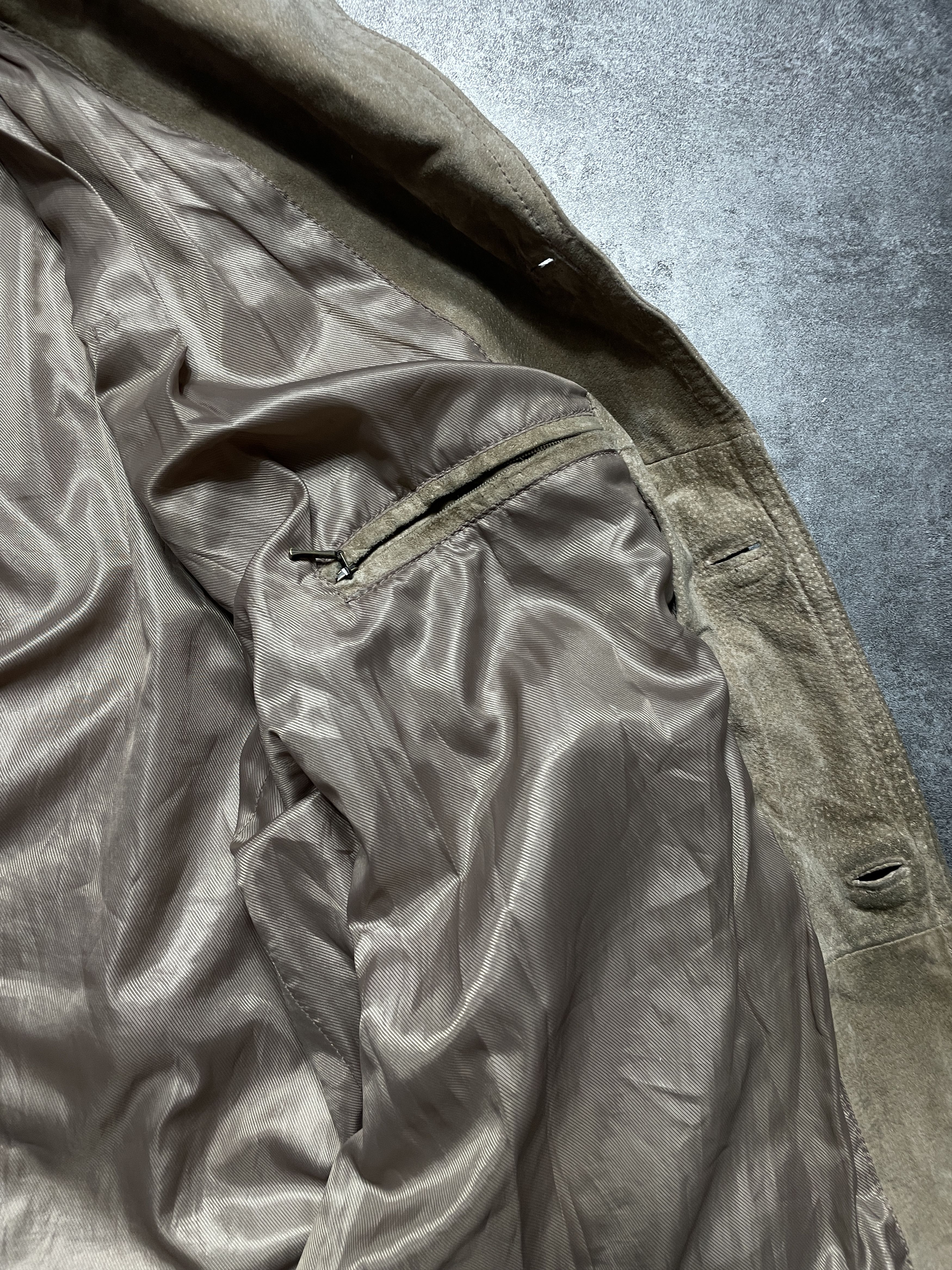 Genuine Leather ❗️RARE❗️Vintage 90s Real Genuine Leather Jacket Solid Size US XL / EU 56 / 4 - 6 Thumbnail