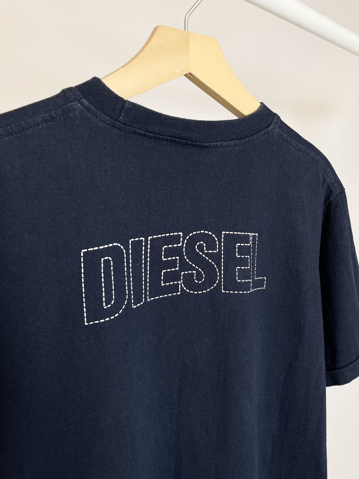 Diesel DIESEL 🥶 Vintage D logo dark blue punk tee t shirt Size US L / EU 52-54 / 3 - 9 Thumbnail