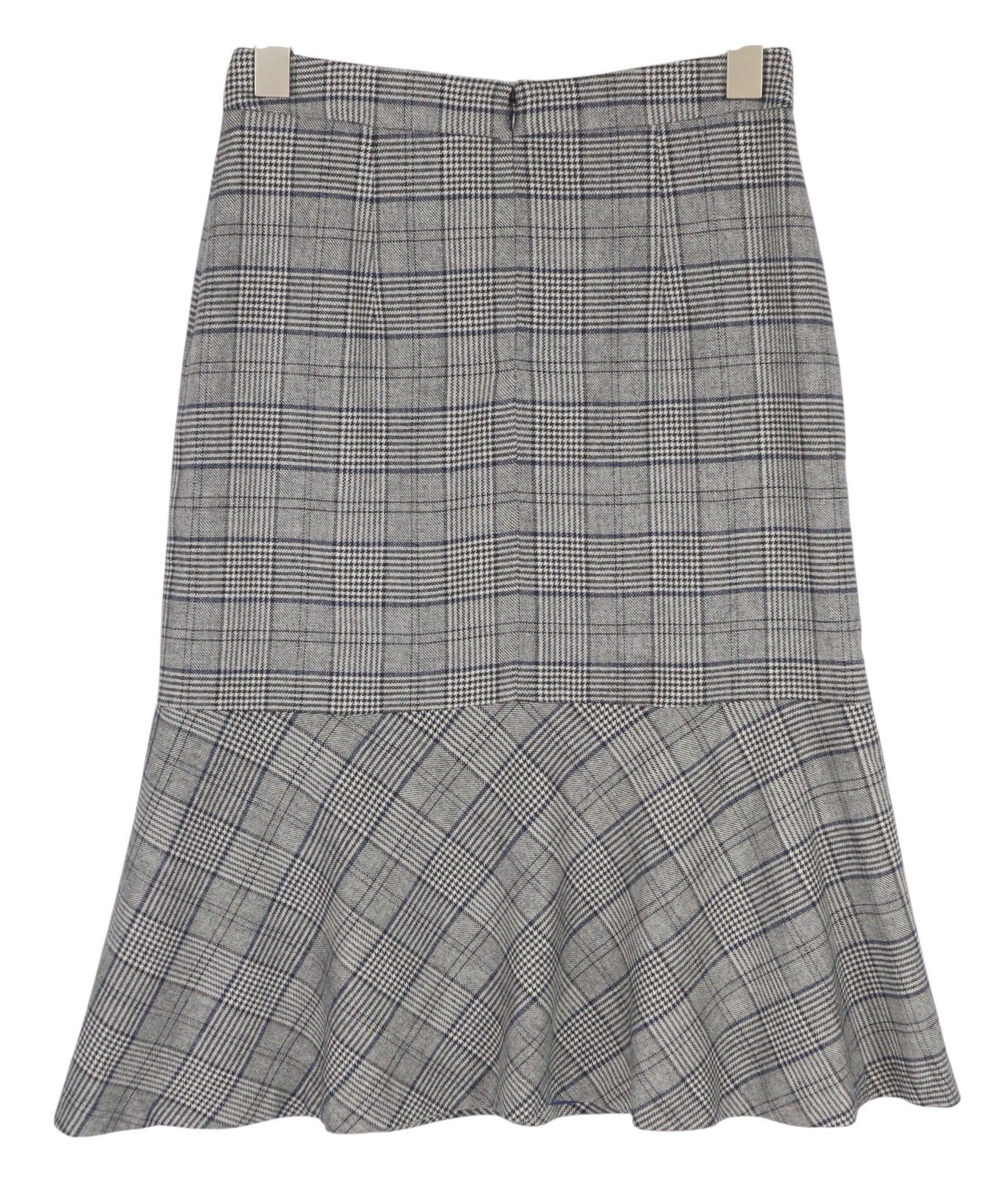 Gant CHECKED FLARE EU36 Blue Plaid Knee Skirt 85180 Size 26" / US 2 / IT 38 - 2 Thumbnail