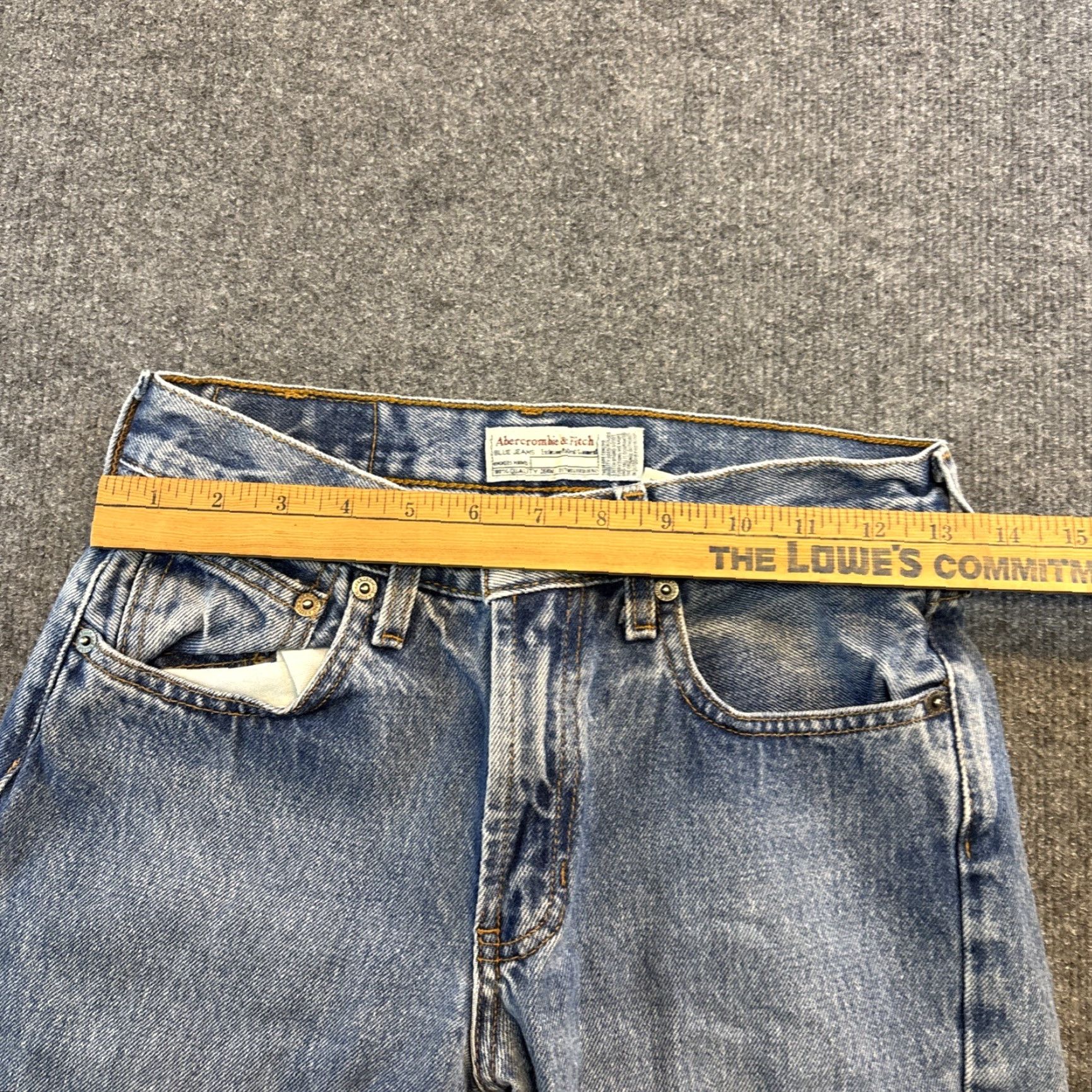 Abercrombie & Fitch Abercrombie & Fitch Jeans Slim Straight Ultra High Rise 0 Women Blue 90s Y2K Curve Love Vintage No Size 25" / US 0 / IT 36 - 6 Thumbnail