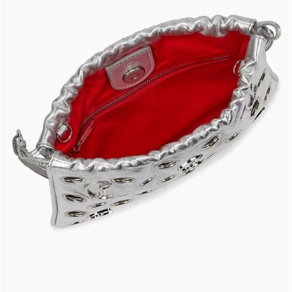 Christian Louboutin o1s1wg110225 Size:OS/Mouchara Mini Shoulder Bag in Silver Size ONE SIZE - 2 Thumbnail