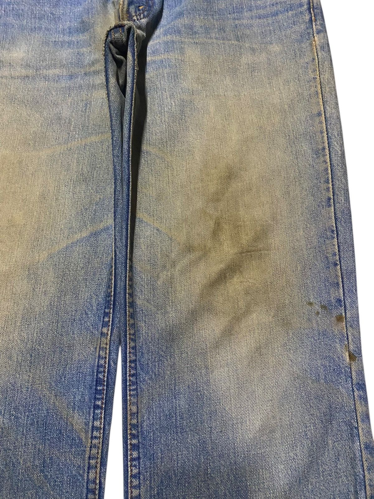 Levi's Vintage Levis 502 80s Mud Wash Distressed Loose Jeans Size US 33 - 8 Thumbnail