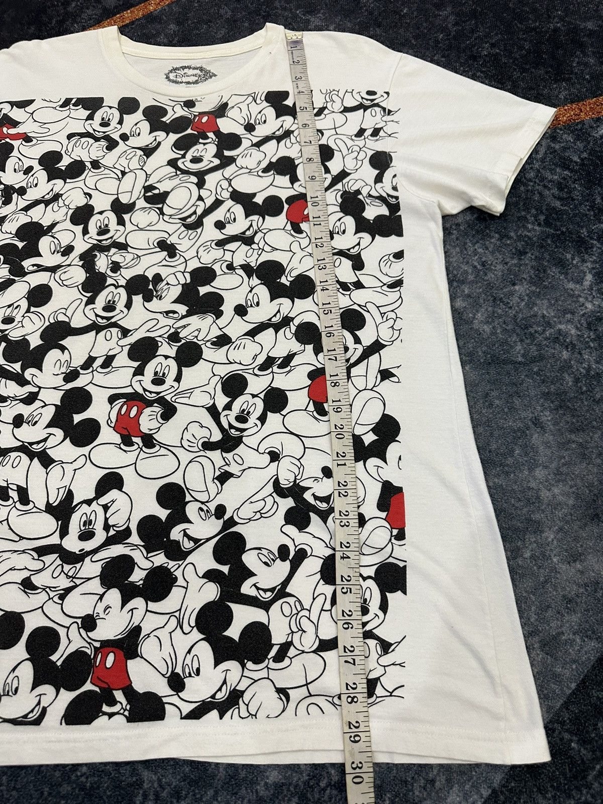 Disney × Mickey Mouse × Vintage Mickey Mouse Overprint Reaction Tshirt A102 Size US M / EU 48-50 / 2 - 4 Thumbnail