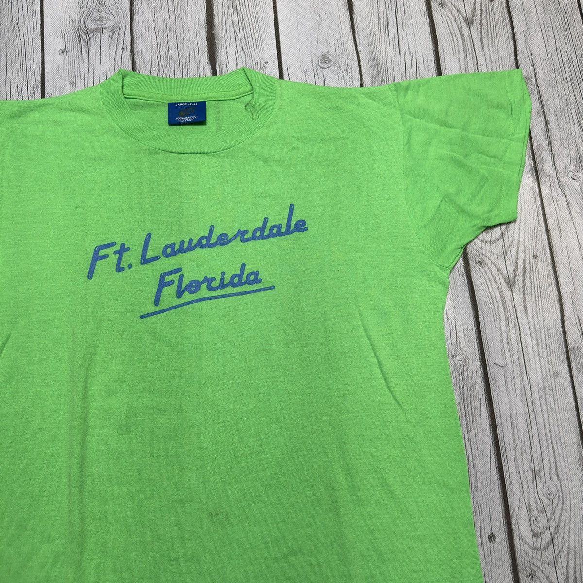Vintage Vintage Fort Lauderdale Florida tee Size US L / EU 52-54 / 3 - 3 Thumbnail