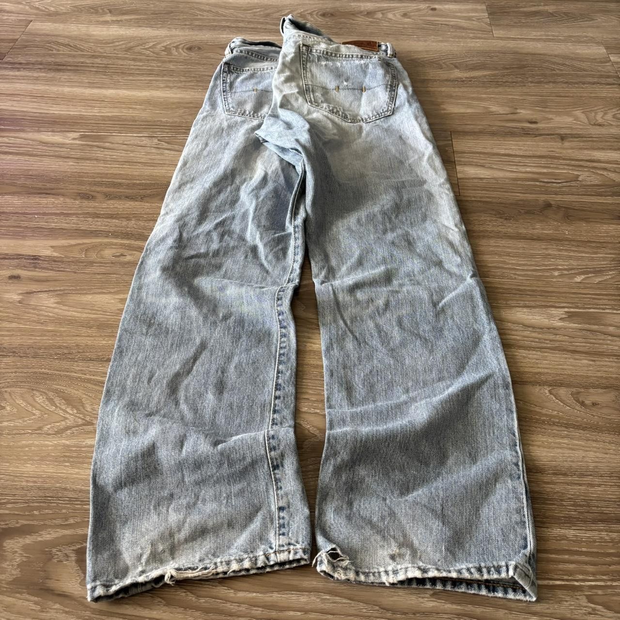 Vintage Crazy Vintage Y2K/2000s Grunge Light Wash Distressed Denim Jeans! 36x34 Size US 36 / EU 52 - 4 Thumbnail