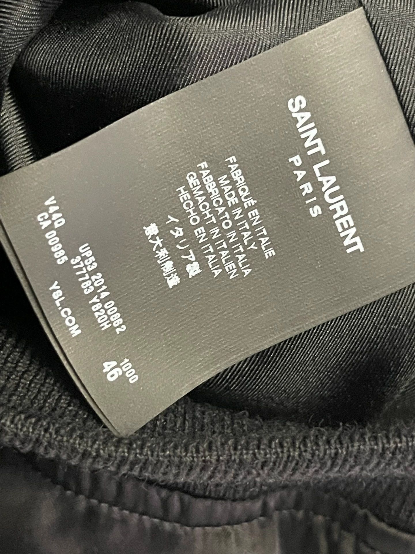 Saint Laurent Paris Saint Laurent 15SS Embroidered Black Teddy Jacket Size US S / EU 44-46 / 1 - 4 Thumbnail