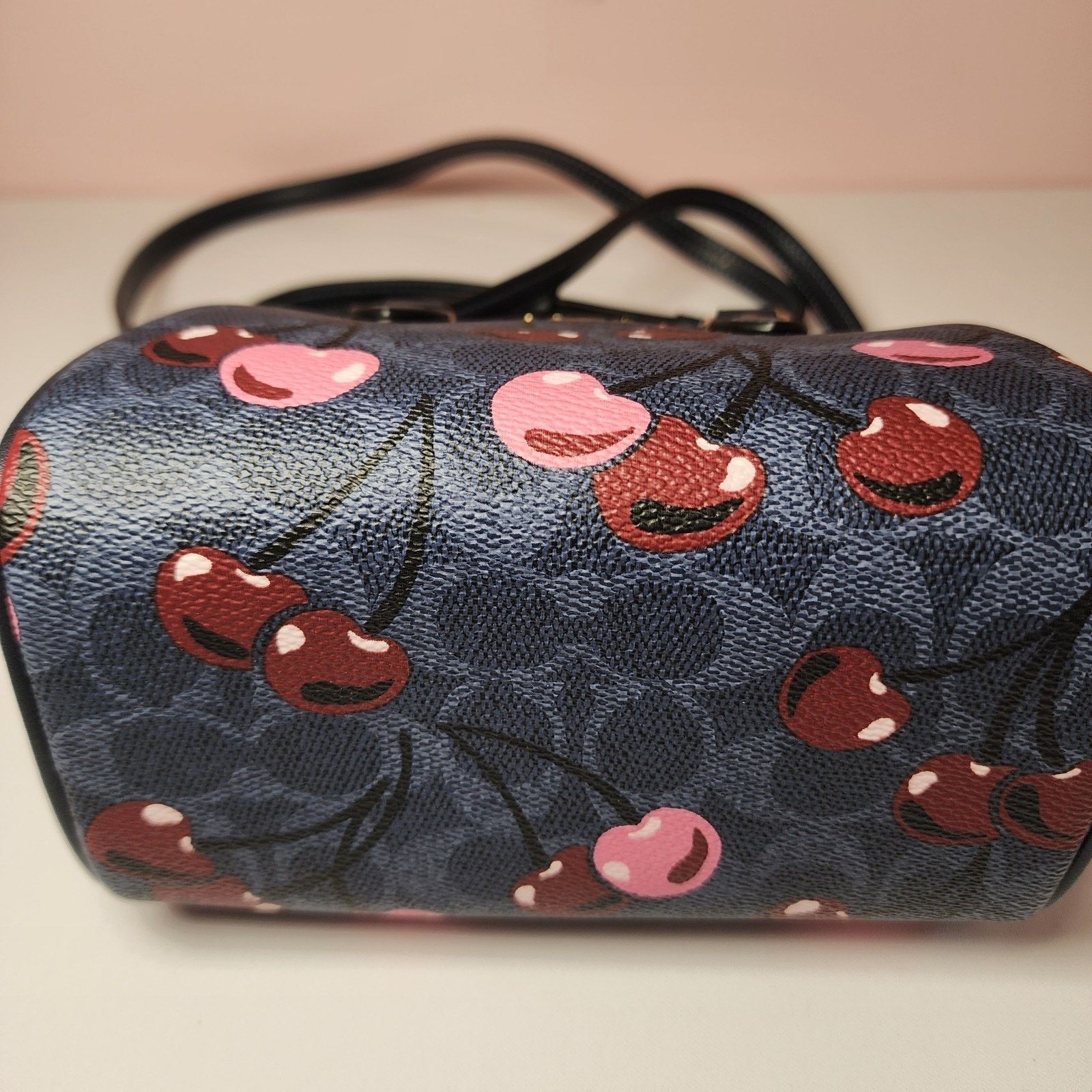 Coach Coach CY741 Mini Rowan Crossbody Signature Cherry Denim Blue Size ONE SIZE - 7 Thumbnail