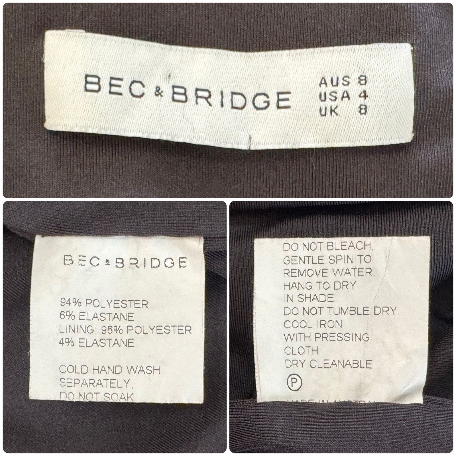Other BEC & BRIDGE Imperial Deep V Neck Plunge Mini Dress Black Size S / US 4 / IT 40 - 9 Thumbnail
